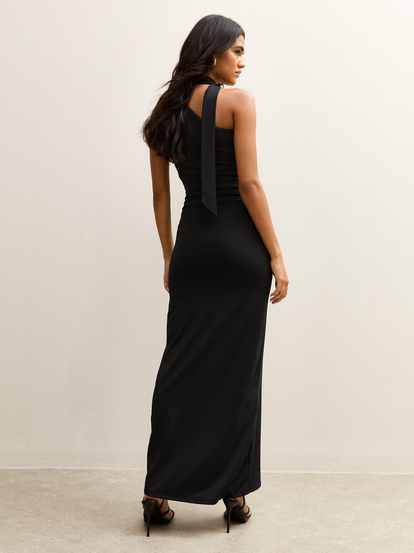 new-look-black-one-shoulder-ruched-maxi-dressstillFront