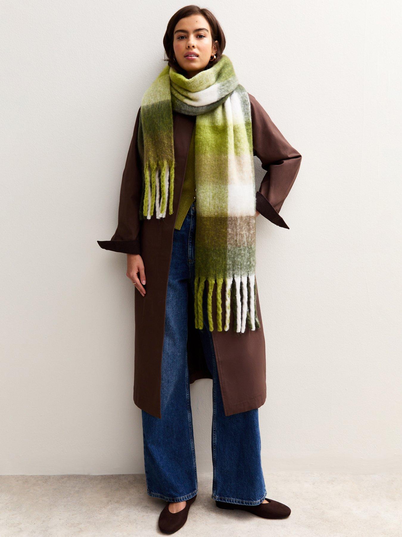 new-look-green-heavyweight-checked-scarf