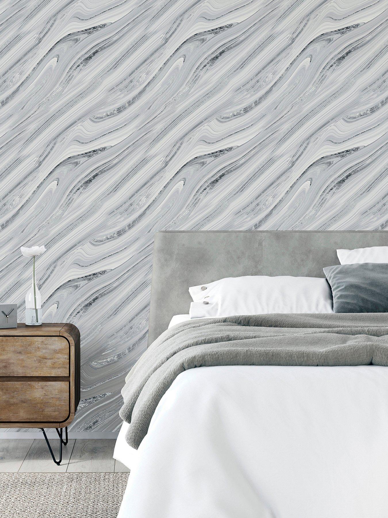 Image 1 of 4 of ARTHOUSE Soft Mineral Silver Wallpaper