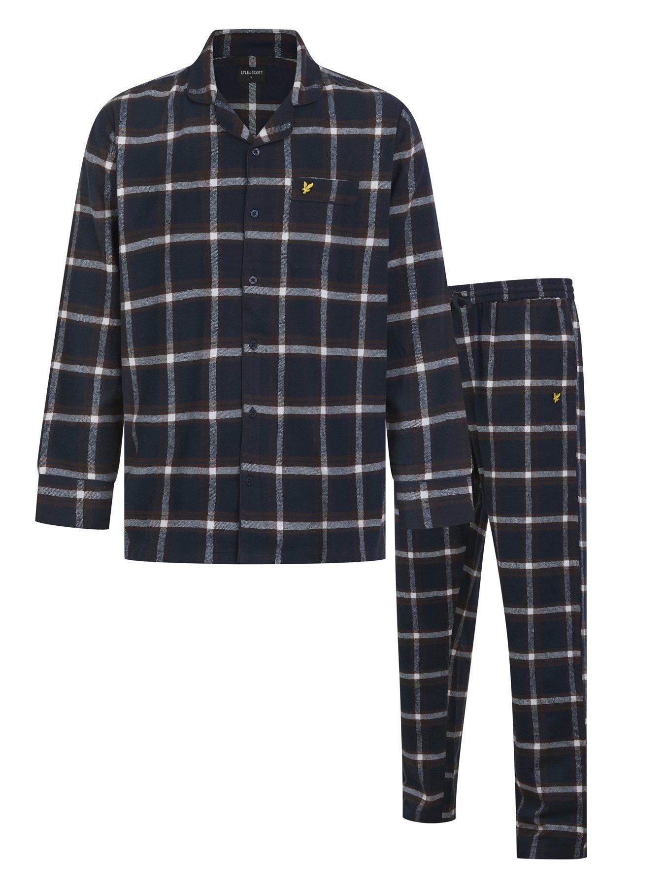 lyle-scott-lyle-amp-scott-julian-check-pyjama-set-navyfront