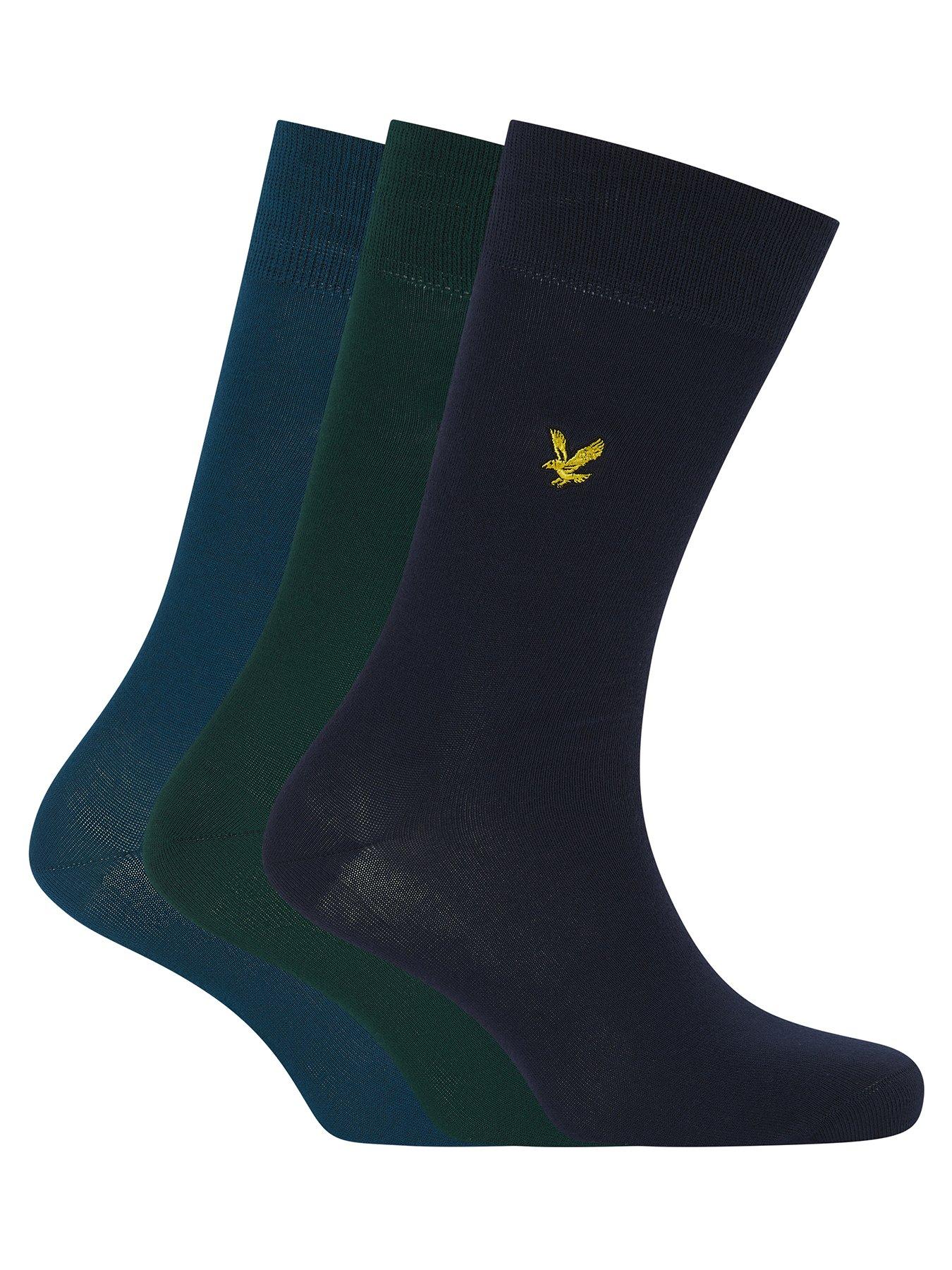 Lyle & Scott Lyle  &  Scott Angus 3 Pack Dress Socks - Multi