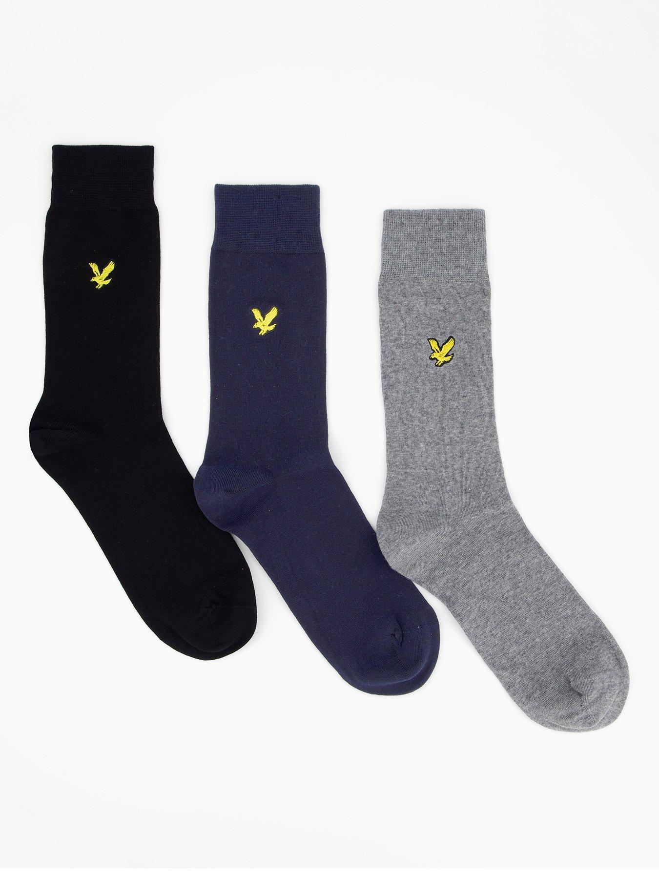 Image 1 of 3 of Lyle & Scott Lyle &amp; Scott Angus 3 Pack Socks