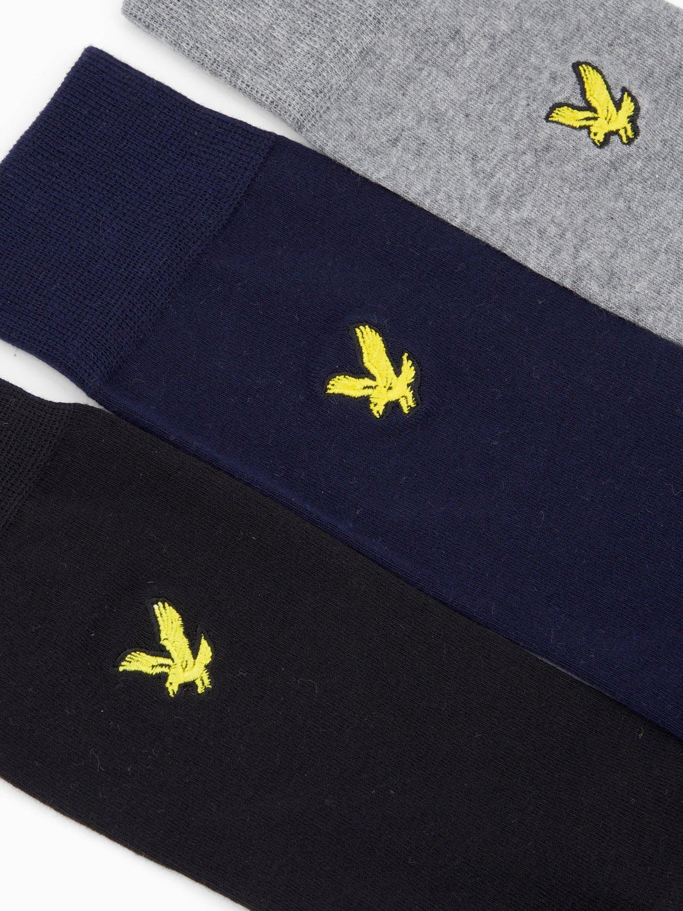 Image 3 of 3 of Lyle & Scott Lyle &amp; Scott Angus 3 Pack Socks