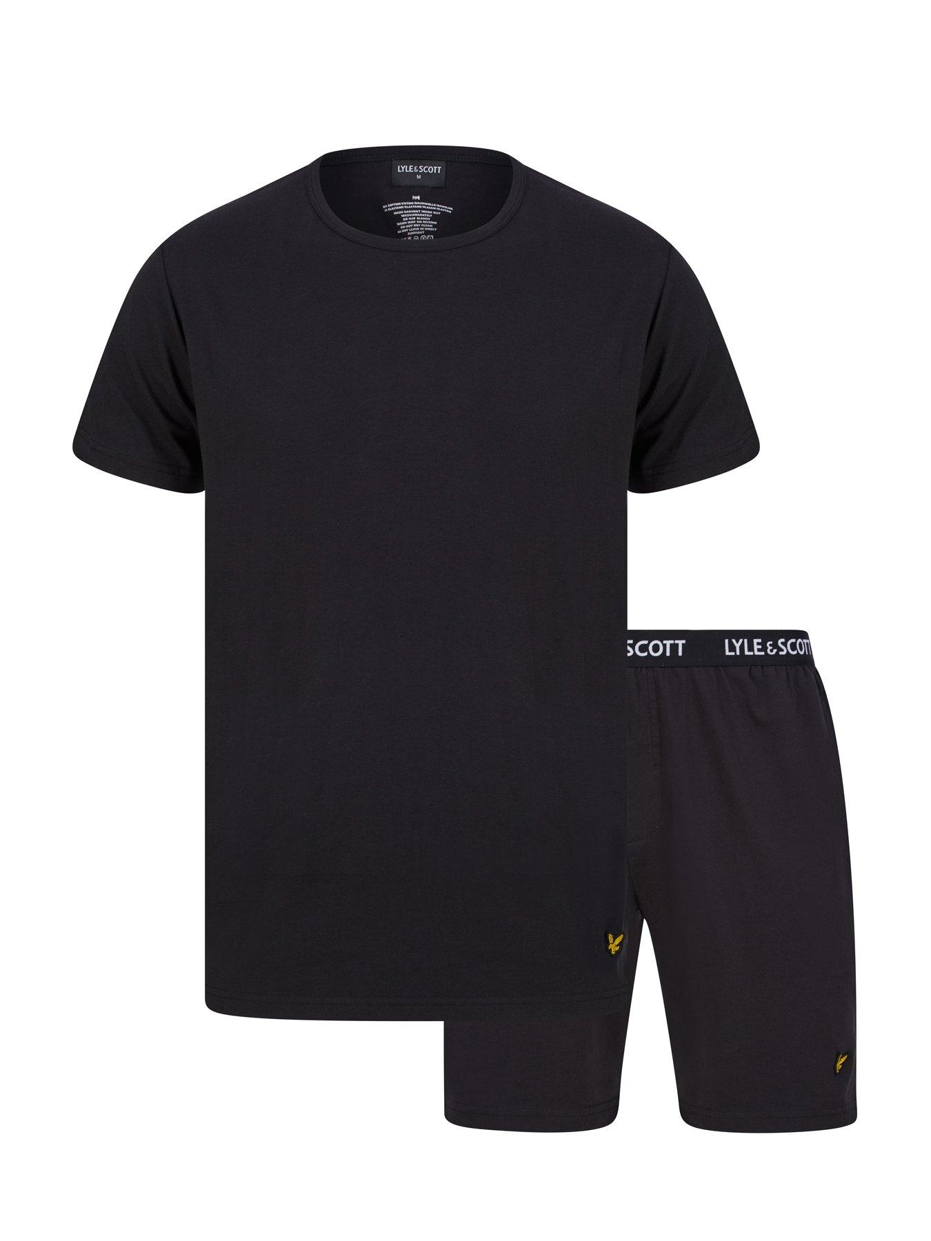 lyle-scott-lyle-amp-scott-charlie-t-shirt-and-short-loungeset-black
