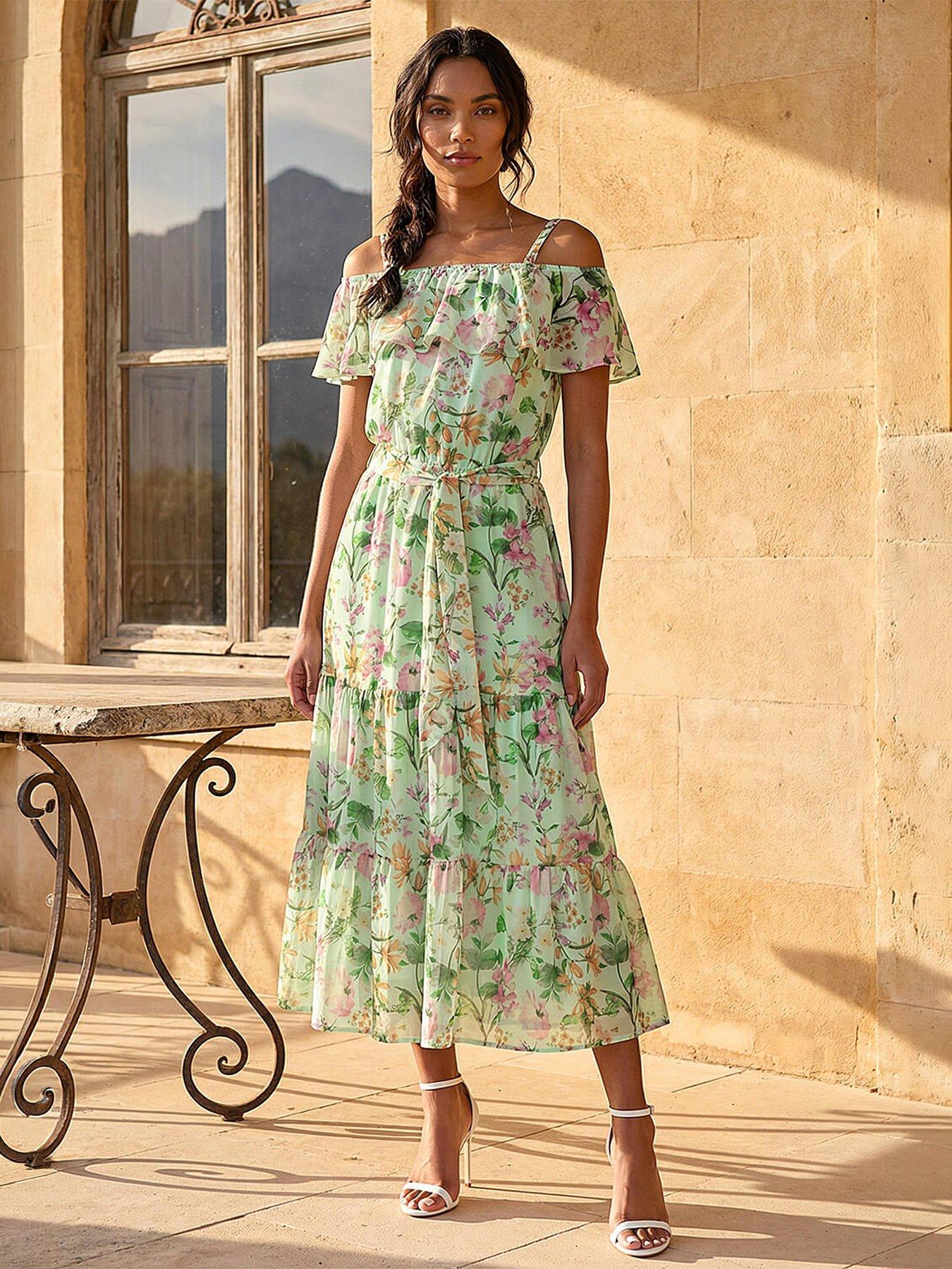 roman-floral-bardot-midi-dress-mint