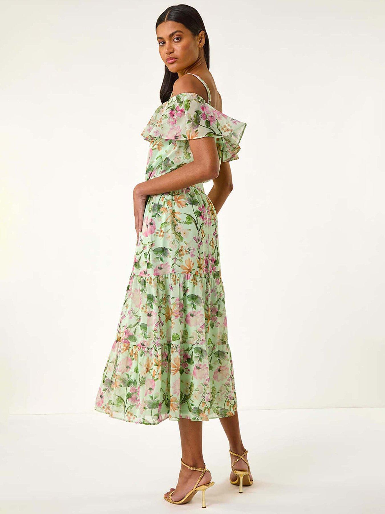 roman-floral-bardot-midi-dress-mintstillFront