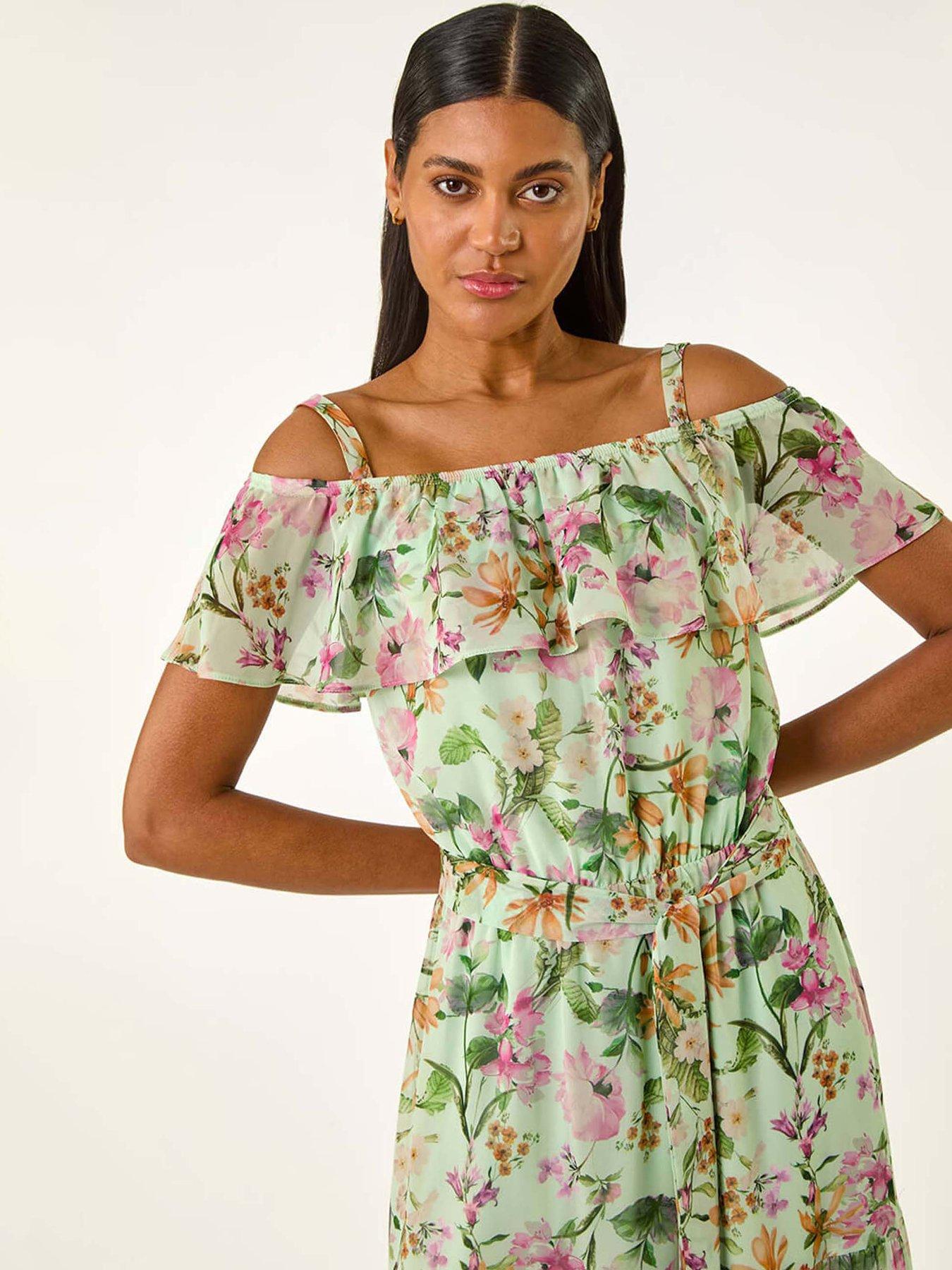 roman-floral-bardot-midi-dress-mintoutfit