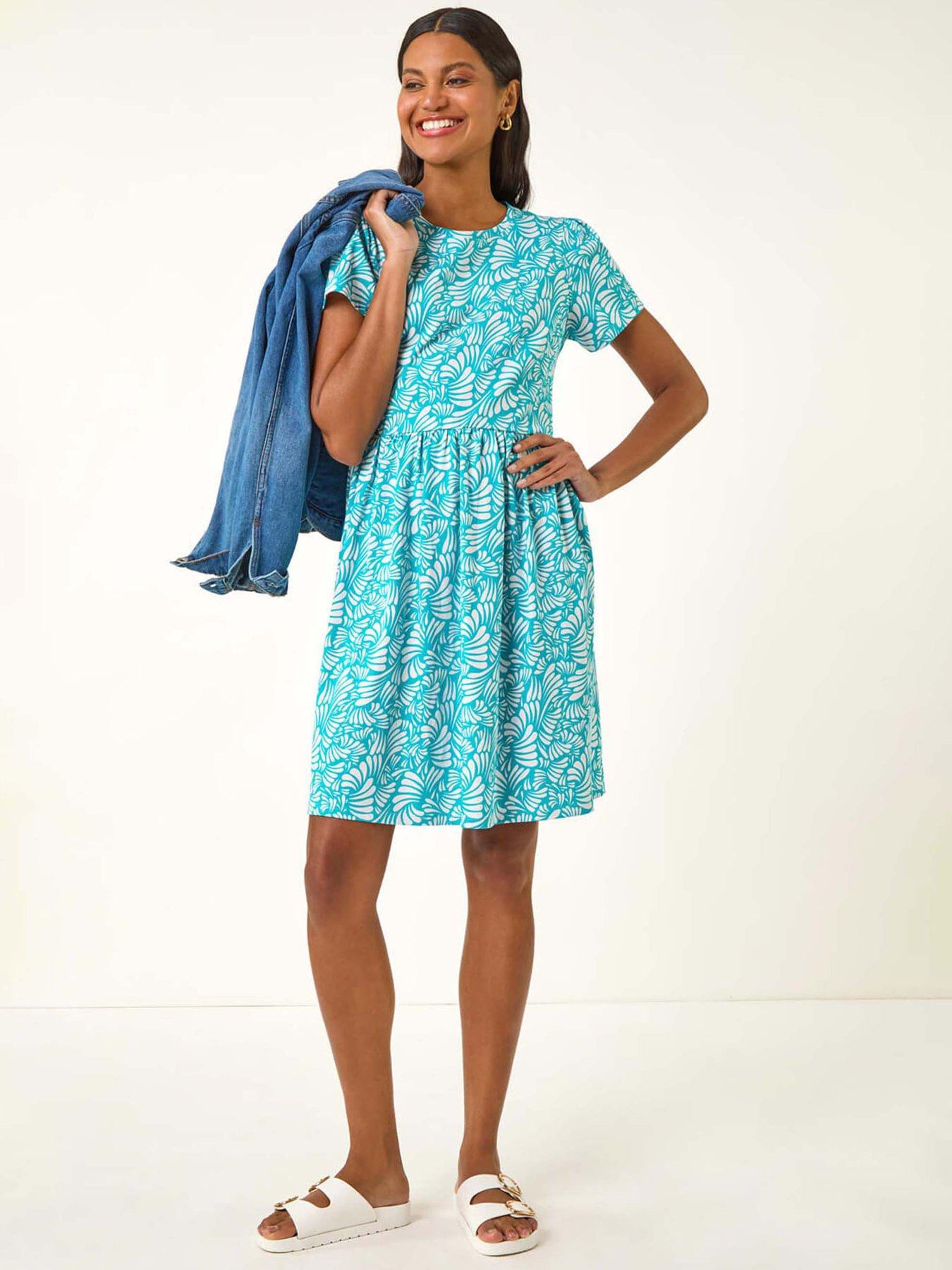 roman-abstract-print-jersey-dress-aquaback
