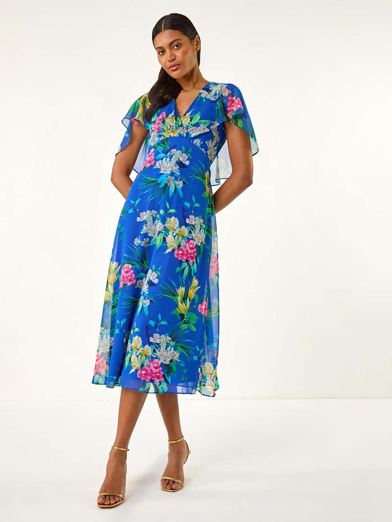 roman-floral-chiffon-back-cape-dress-blueback