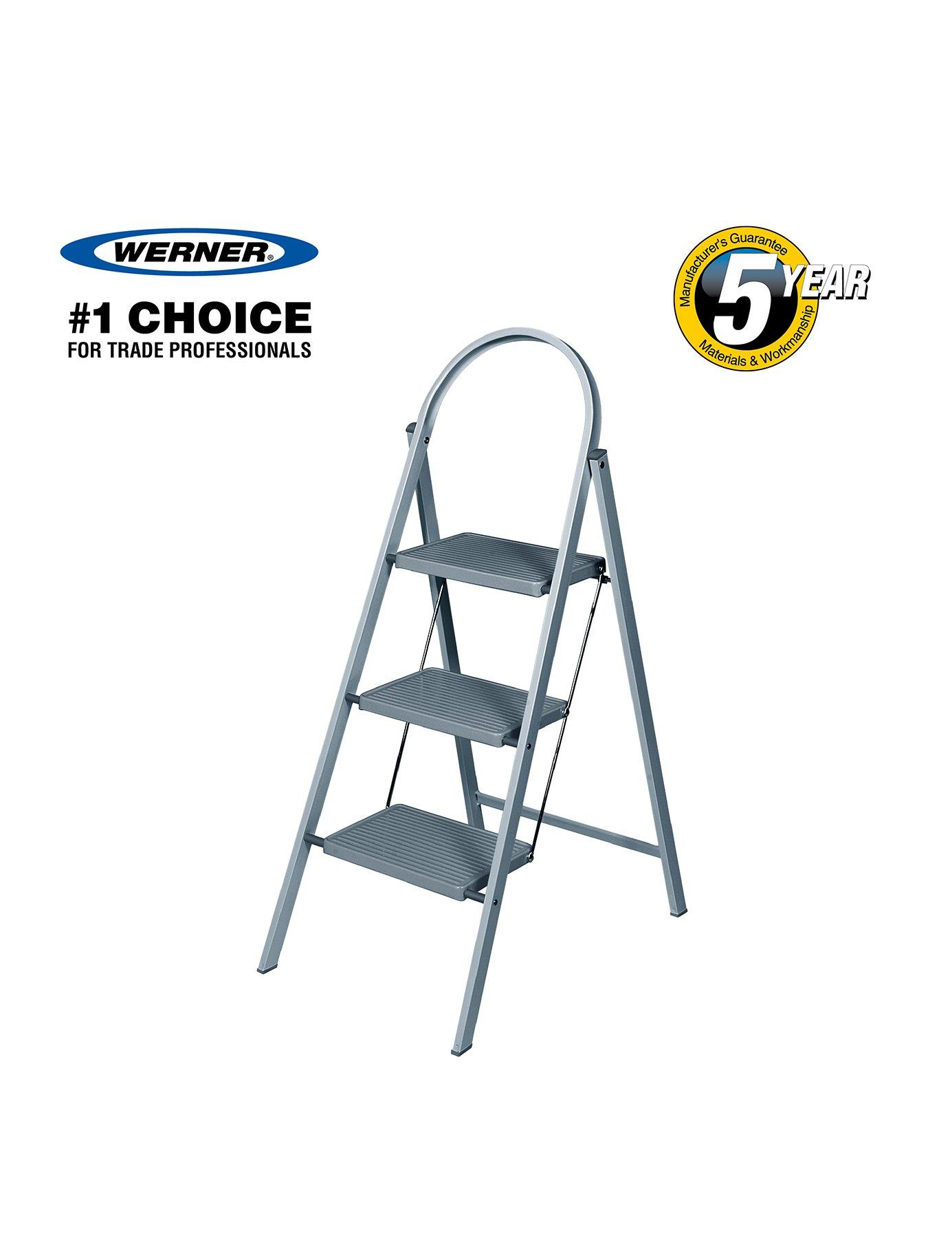 Werner 12753 Werner Handy Step Stool 3 Step - Grey