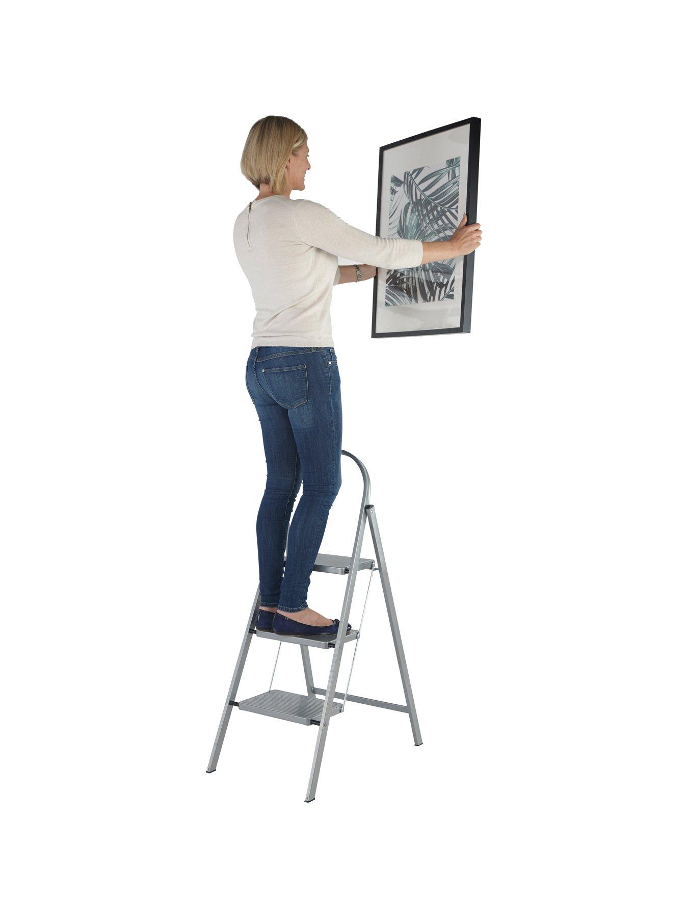 Image 2 of 4 of Werner 12753 Werner Handy Step Stool 3 Step - Grey