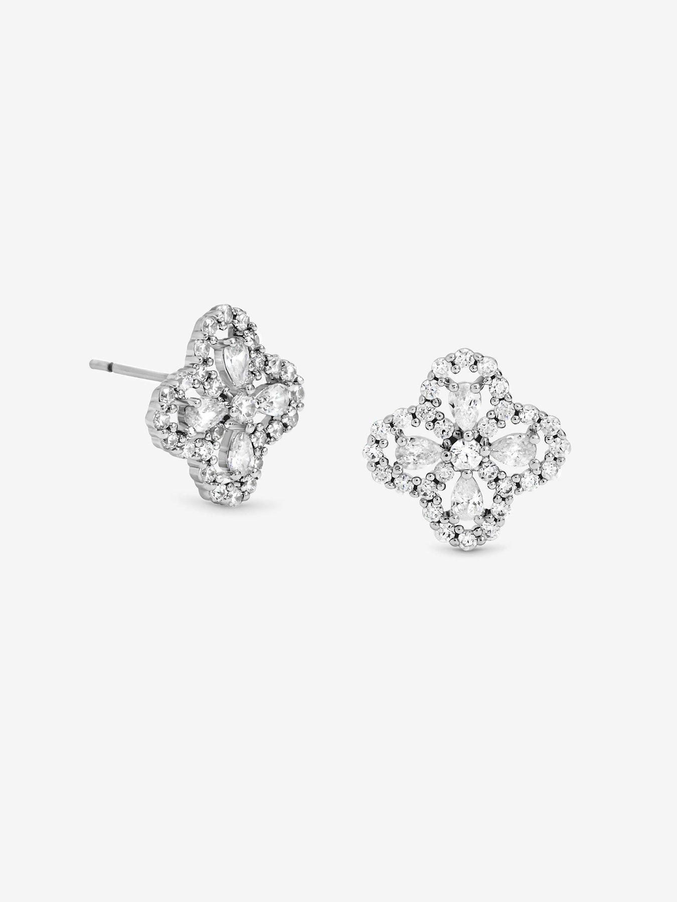 jon-richard-jon-richard-rhodium-plated-and-cubic-zirconia-clover-stud-earrings-gift-boxoutfit