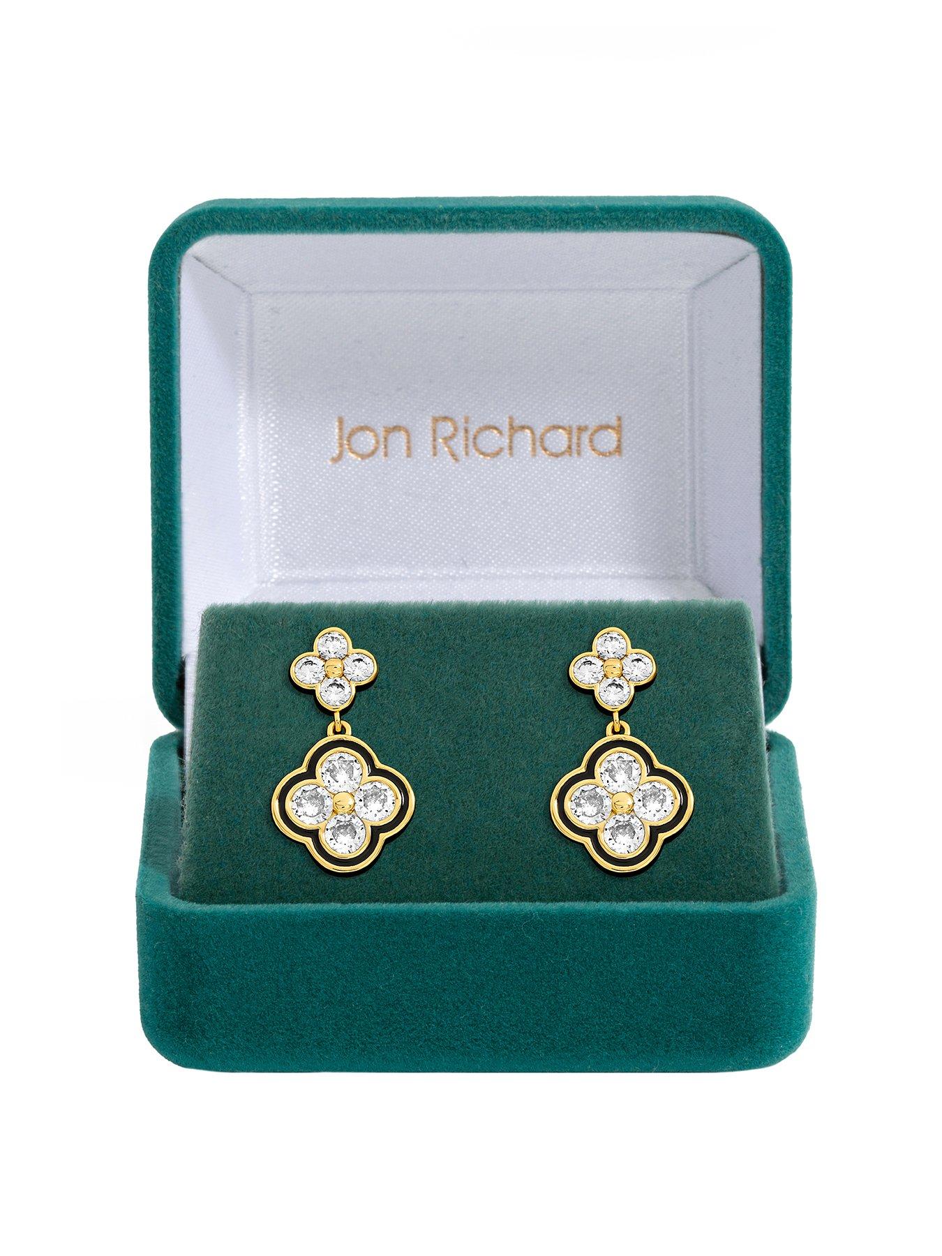 jon-richard-jon-richard-14k-gold-plated-jet-and-crystal-clover-earrings-gift-boxfront