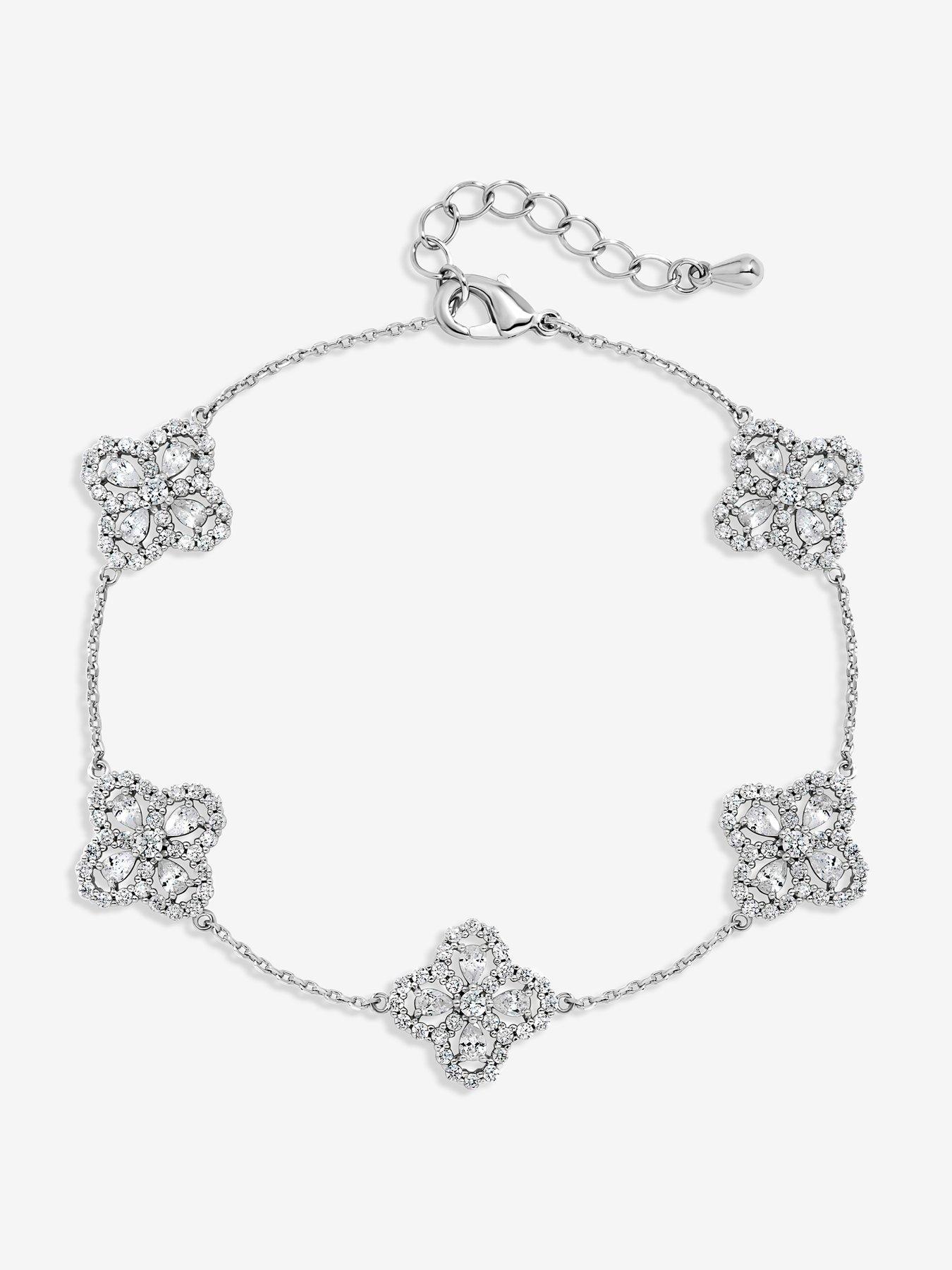 jon-richard-rhodium-plated-and-cubic-zirconia-clover-bracelet-gift-boxstillFront