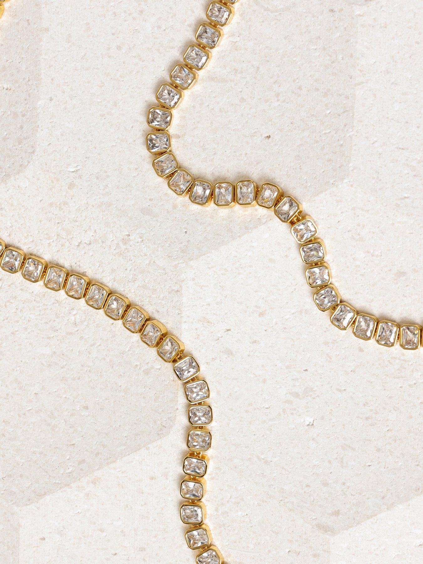 Image 3 of 4 of Jon Richard 18K Gold Plated And Crystal Tennis Bracelet - Multi