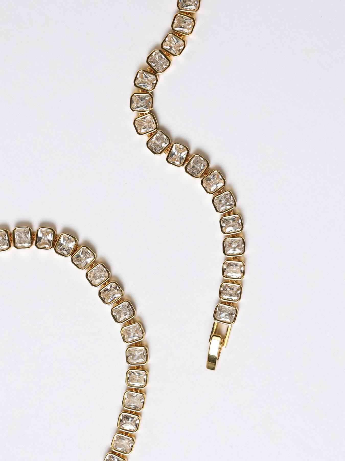 Image 4 of 4 of Jon Richard 18K Gold Plated And Crystal Tennis Bracelet - Multi