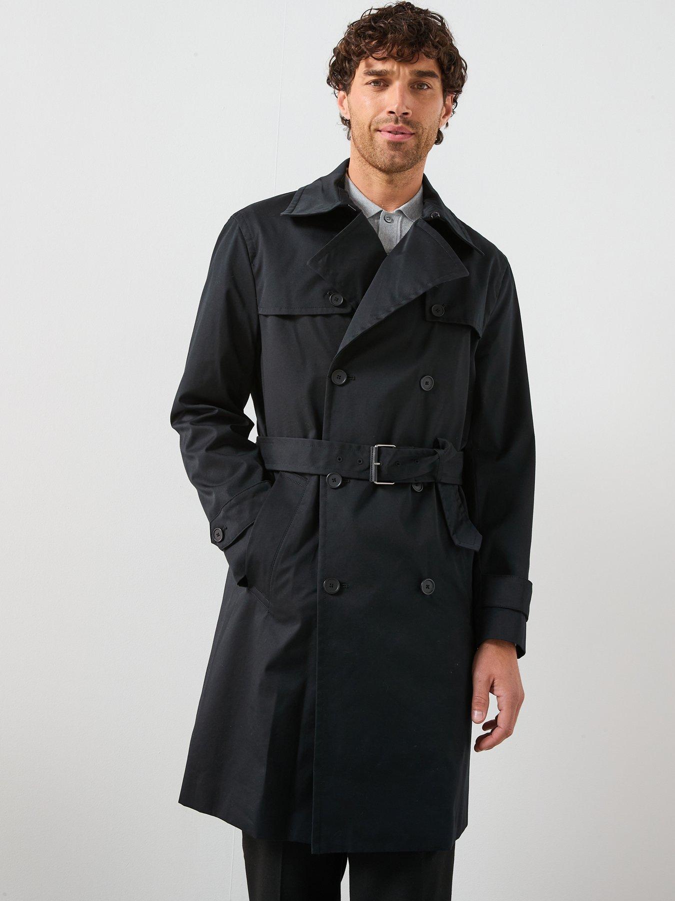 Mango Tango Cotton Trench Coat - Black