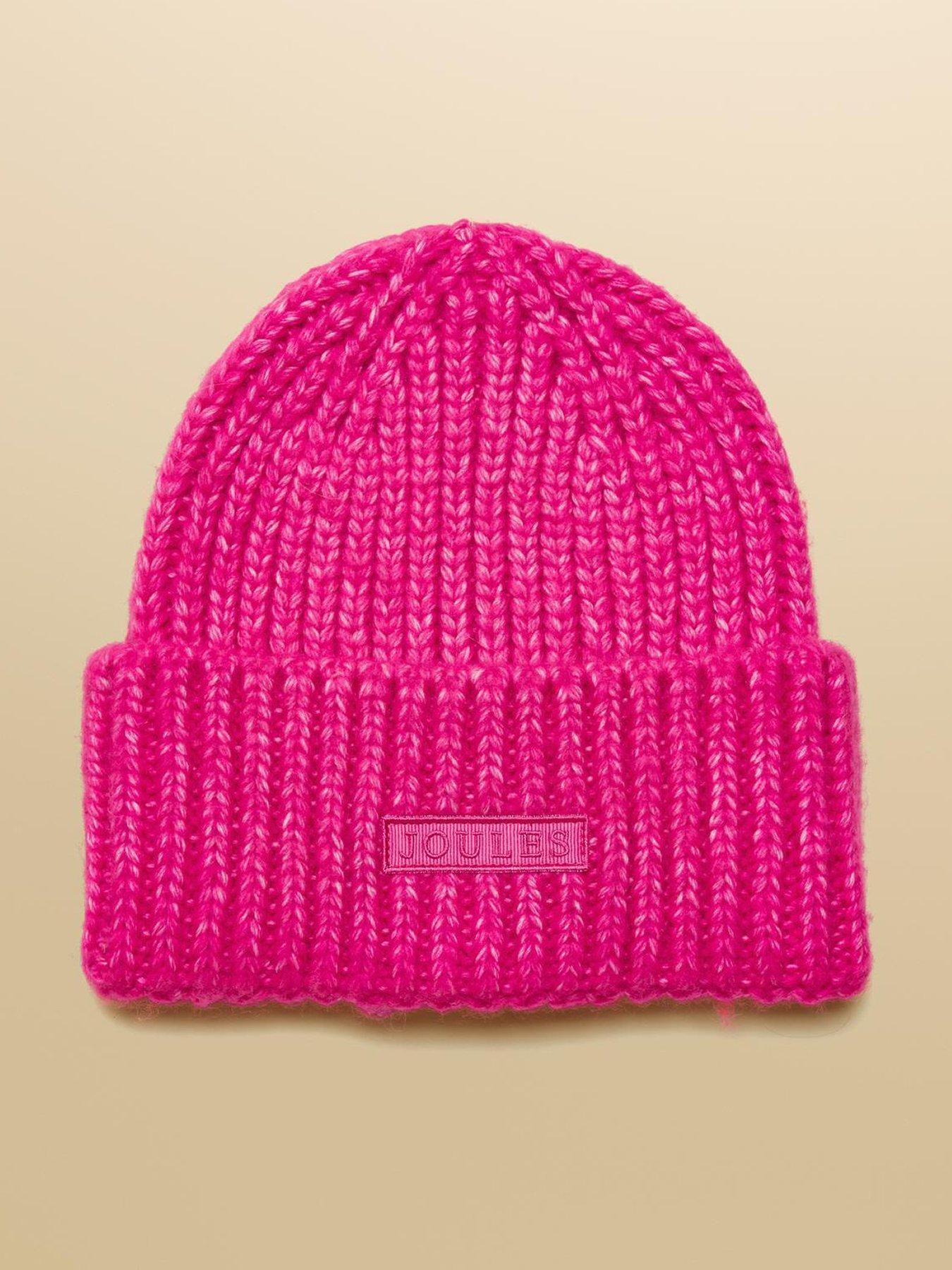 joules-beanie-hat-pinkfront
