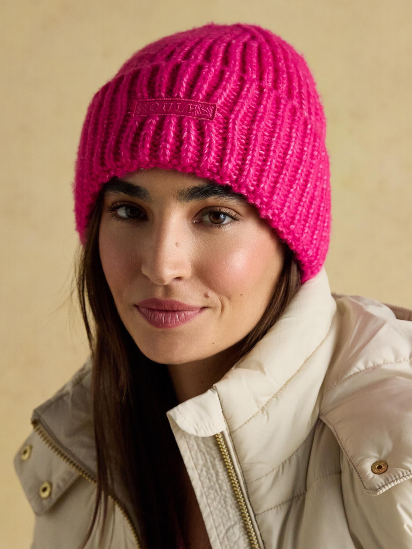 joules-beanie-hat-pinkstillFront