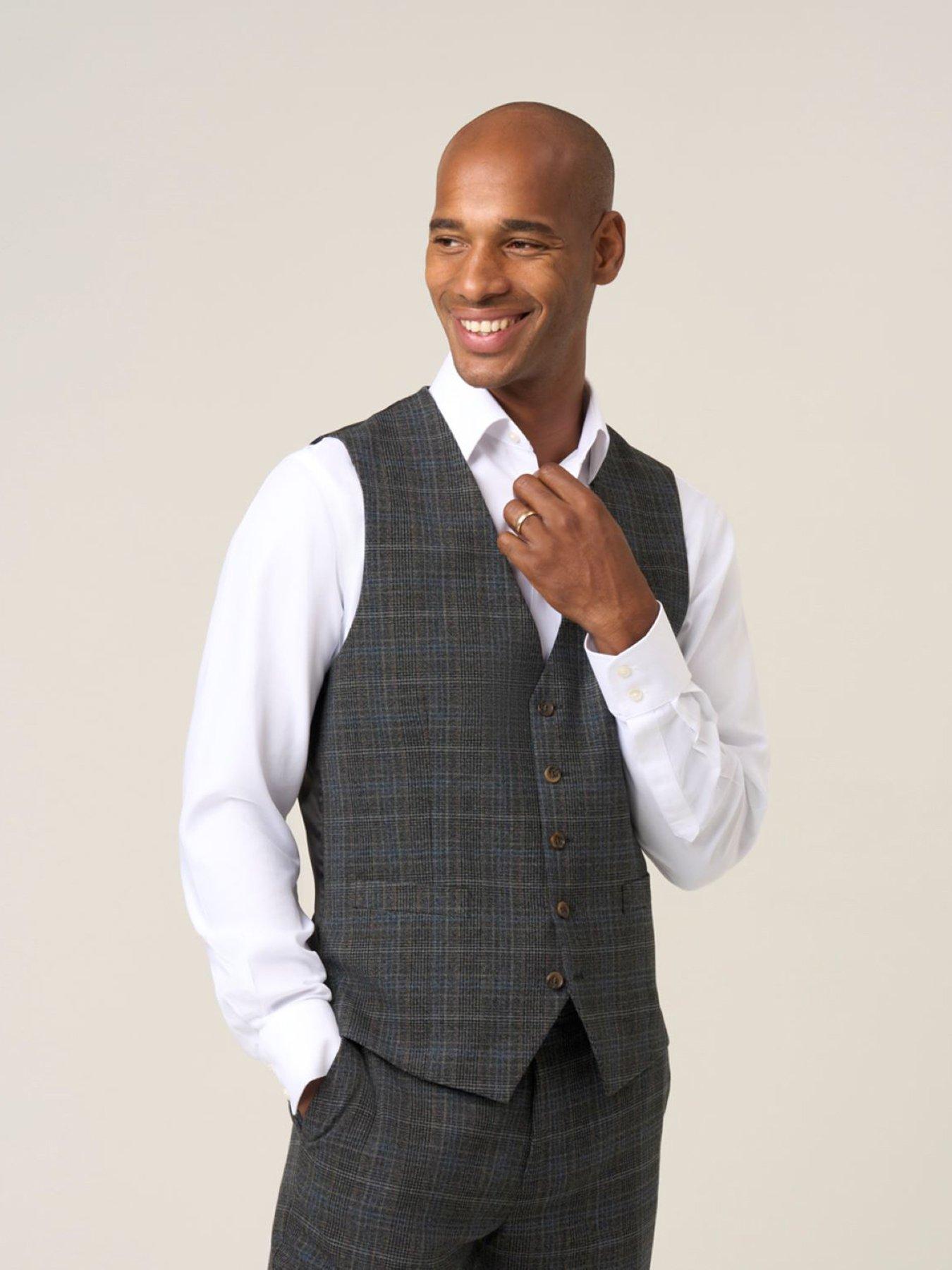 skopes-margrave-charcoal-check-waistcoat-grey