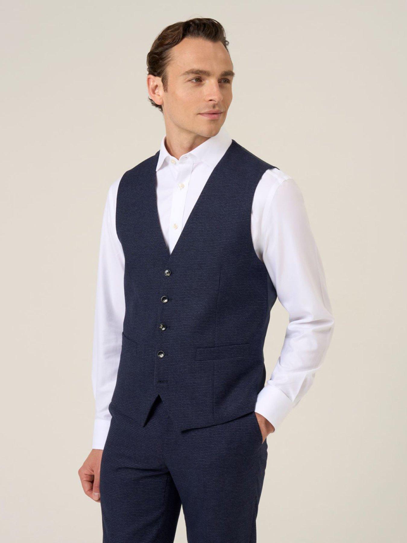 skopes-boyd-puppytooth-waistcoat-navy