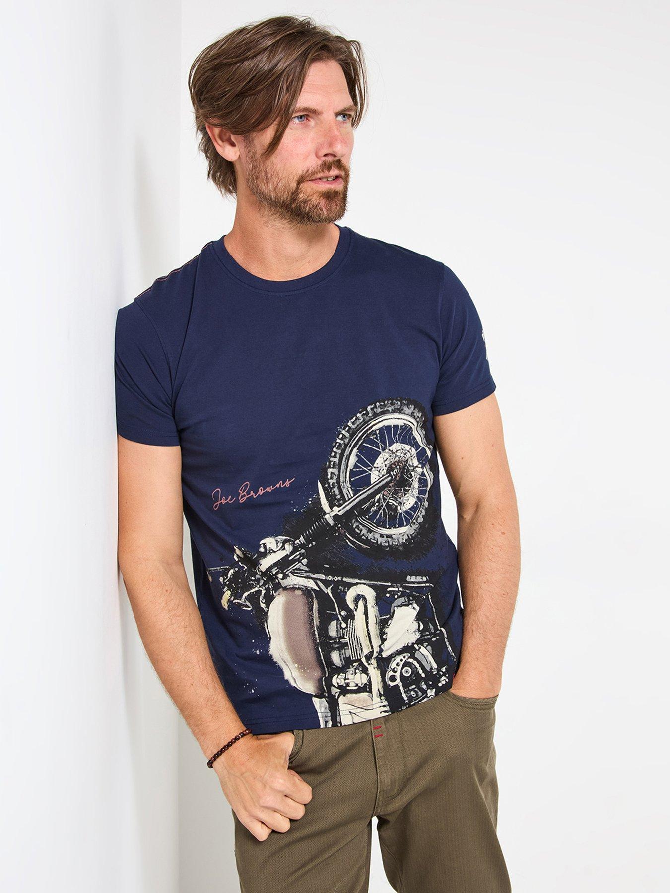 Joe Browns Bike Adventure-Inspired Graphic T-Shirt - Blue
