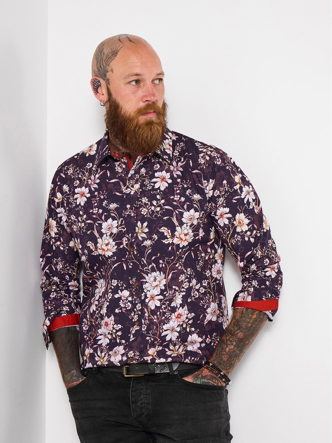 Joe Browns Joe Browns Contrast Trim Floral Long Sleeve Shirt