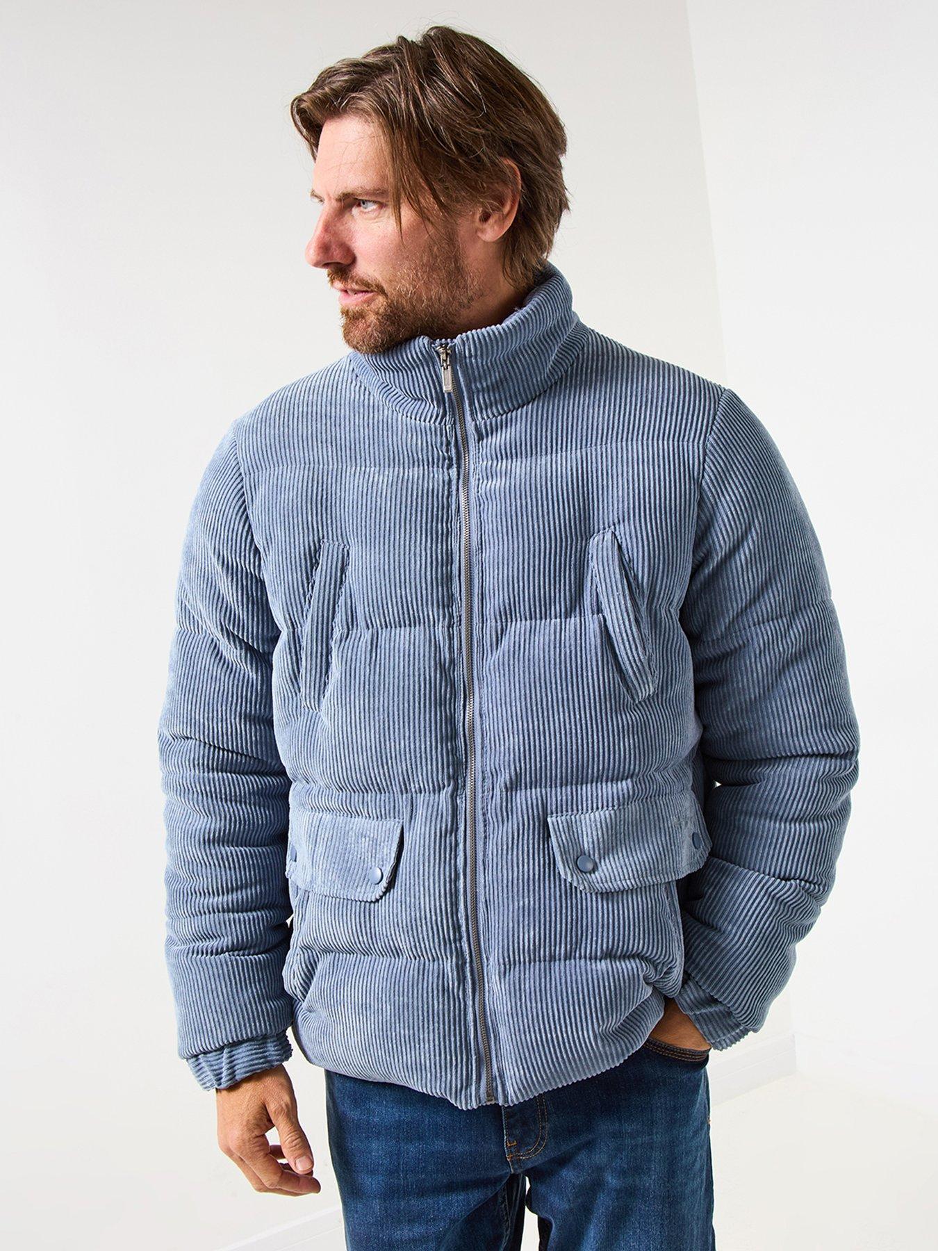 Joe Browns Cord Padded Jacket - Blue