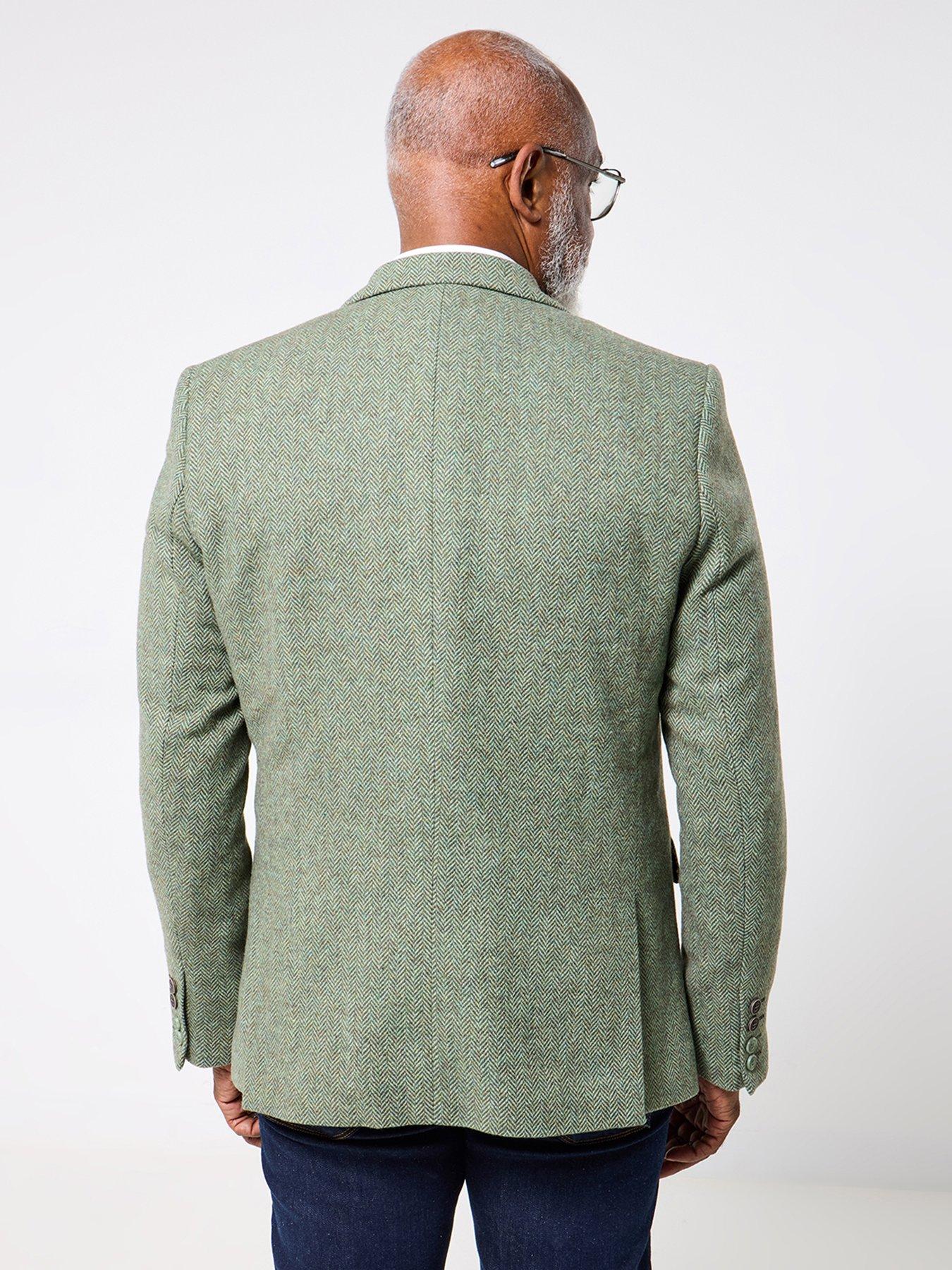 joe-browns-herringbone-luxe-contrast-blazer-greenback