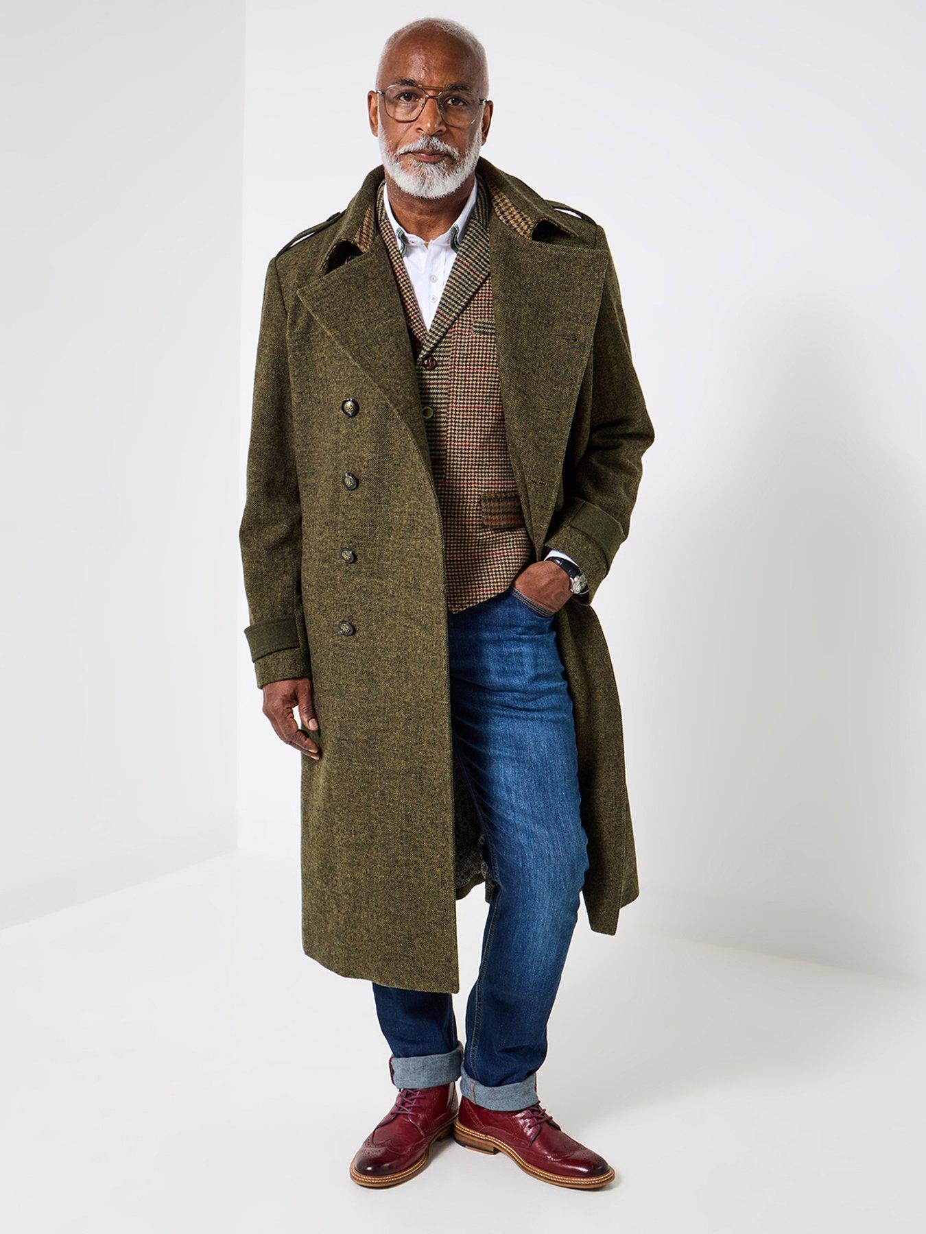 Joe Browns Double-Breasted Longline Trench Coat - Khaki