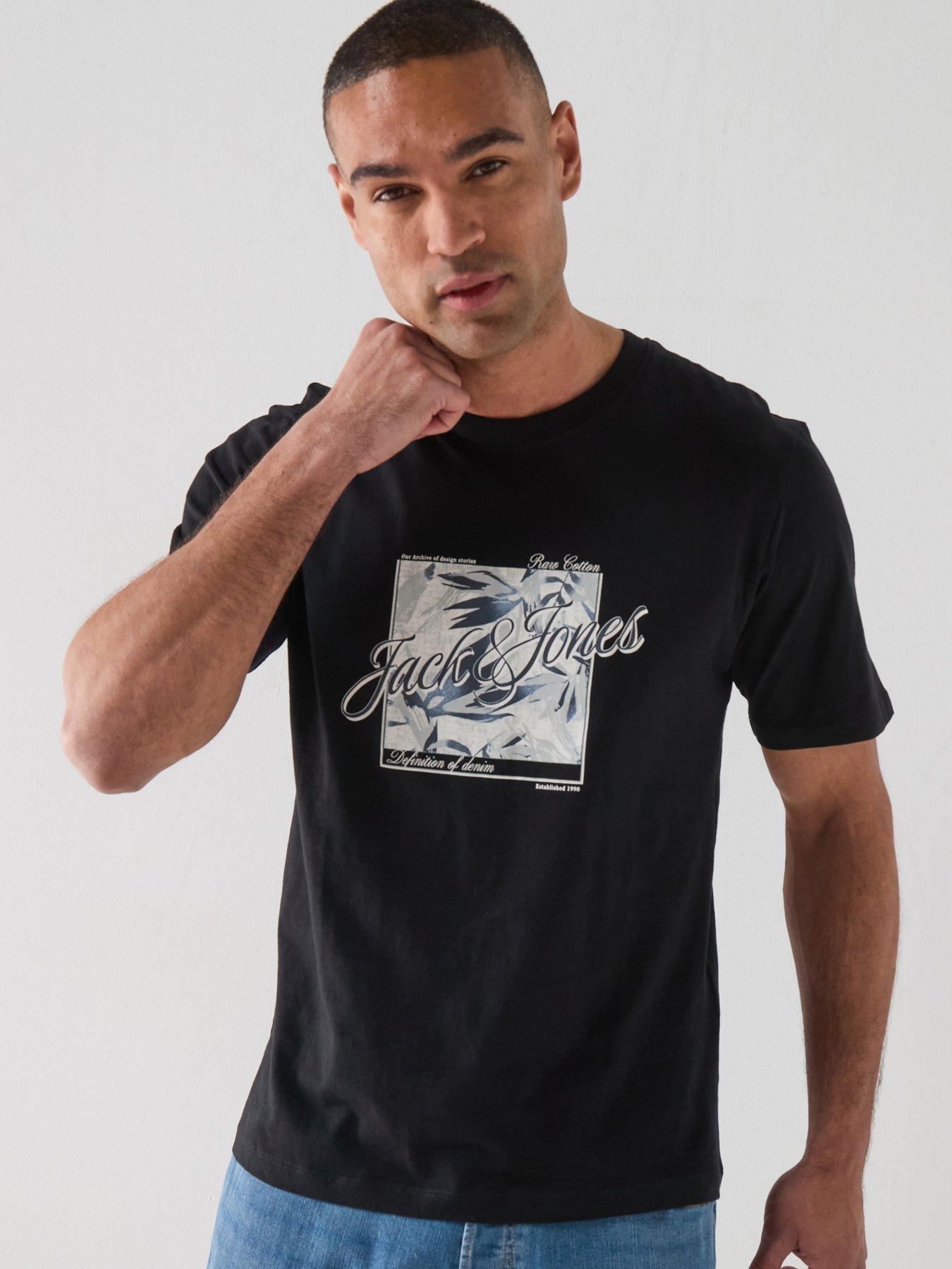 Jack & Jones Honolulu Graphic T-Shirt - Black