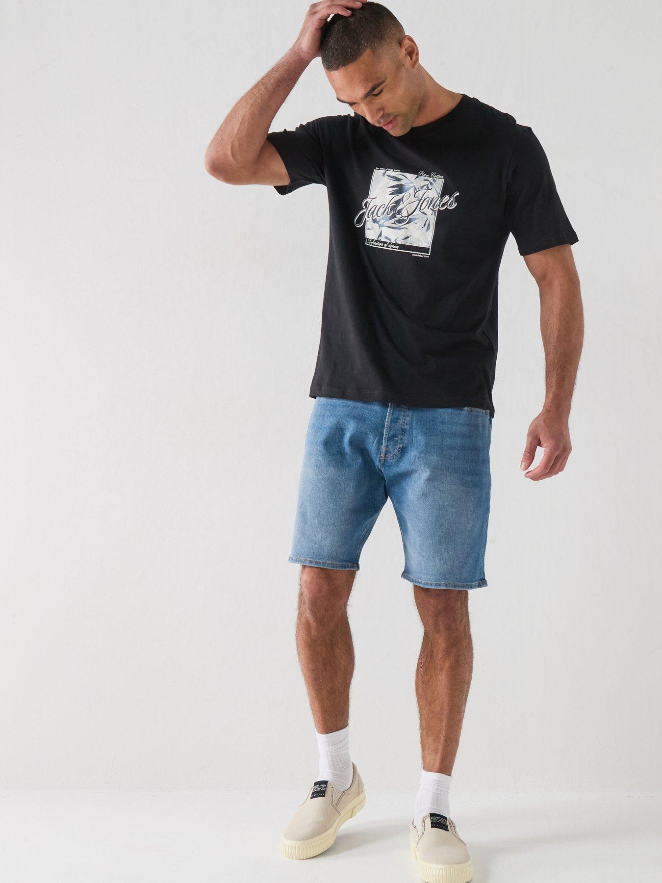 Image 3 of 6 of Jack & Jones Honolulu Graphic T-Shirt - Black
