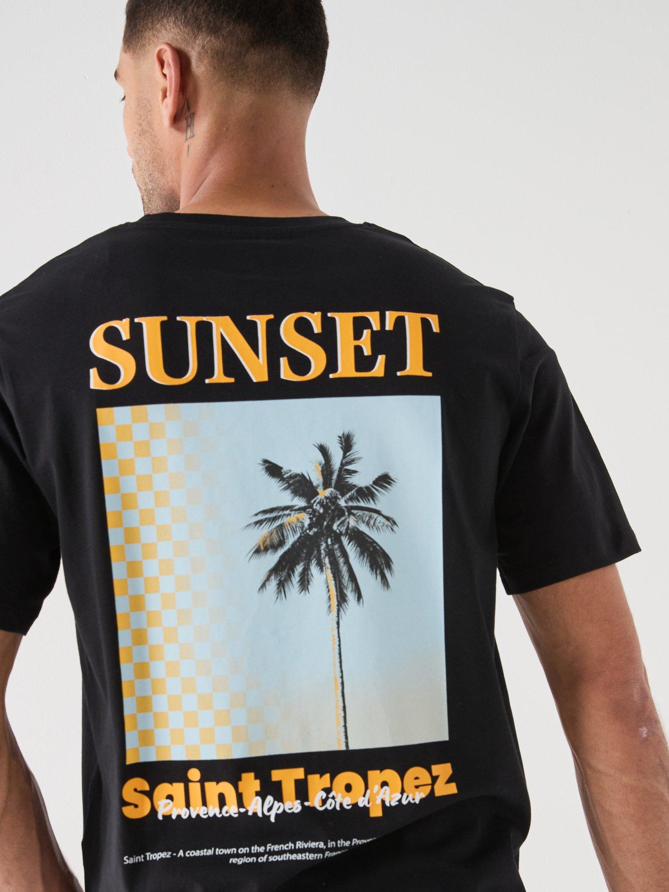 Image 2 of 6 of Jack & Jones City Back Graphic T-Shirt - Black