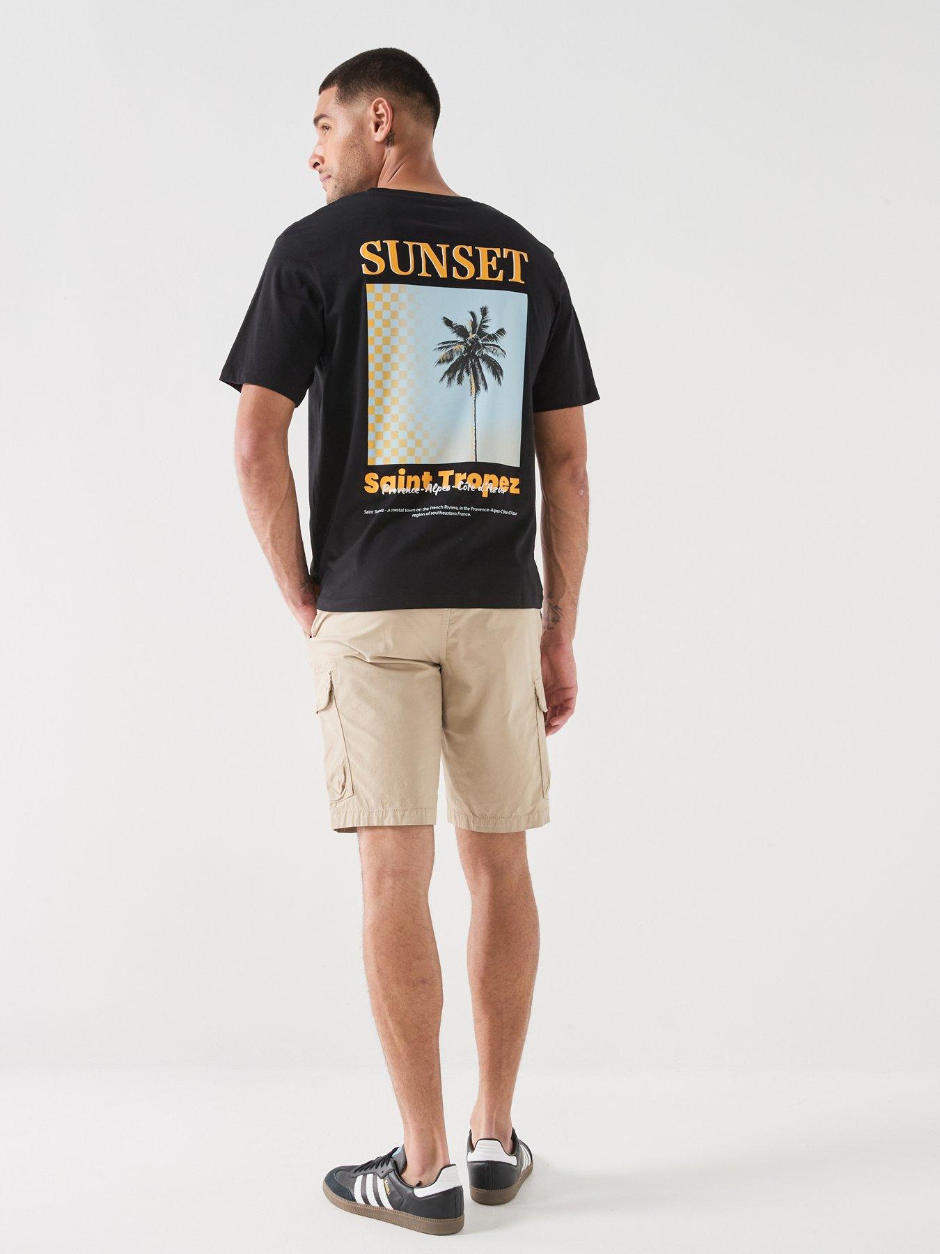 Image 3 of 6 of Jack & Jones City Back Graphic T-Shirt - Black