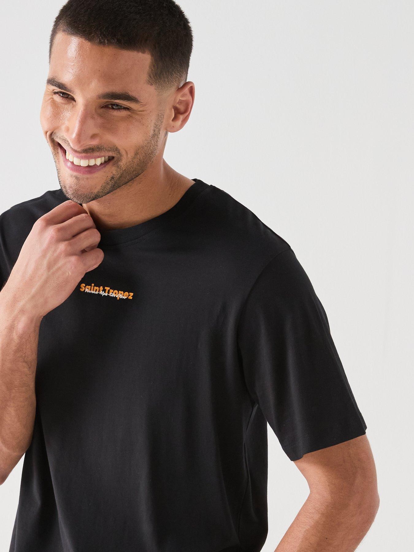 Image 4 of 6 of Jack & Jones City Back Graphic T-Shirt - Black