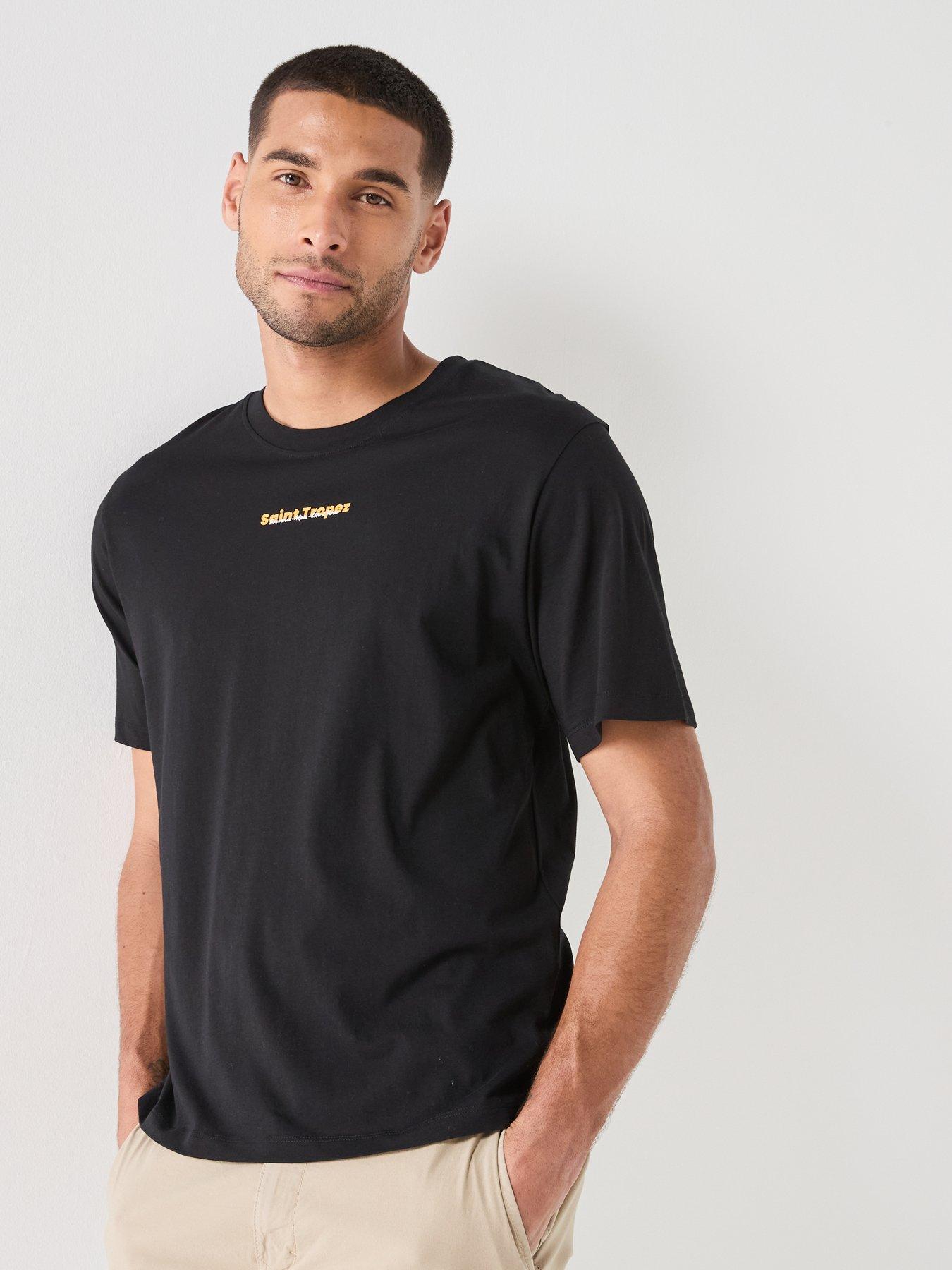 Image 6 of 6 of Jack & Jones City Back Graphic T-Shirt - Black