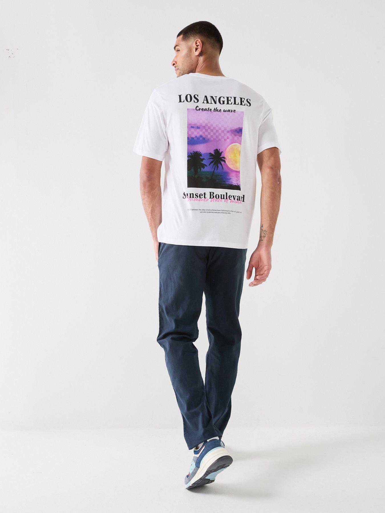 Jack & Jones City Back Graphic T-Shirt - White