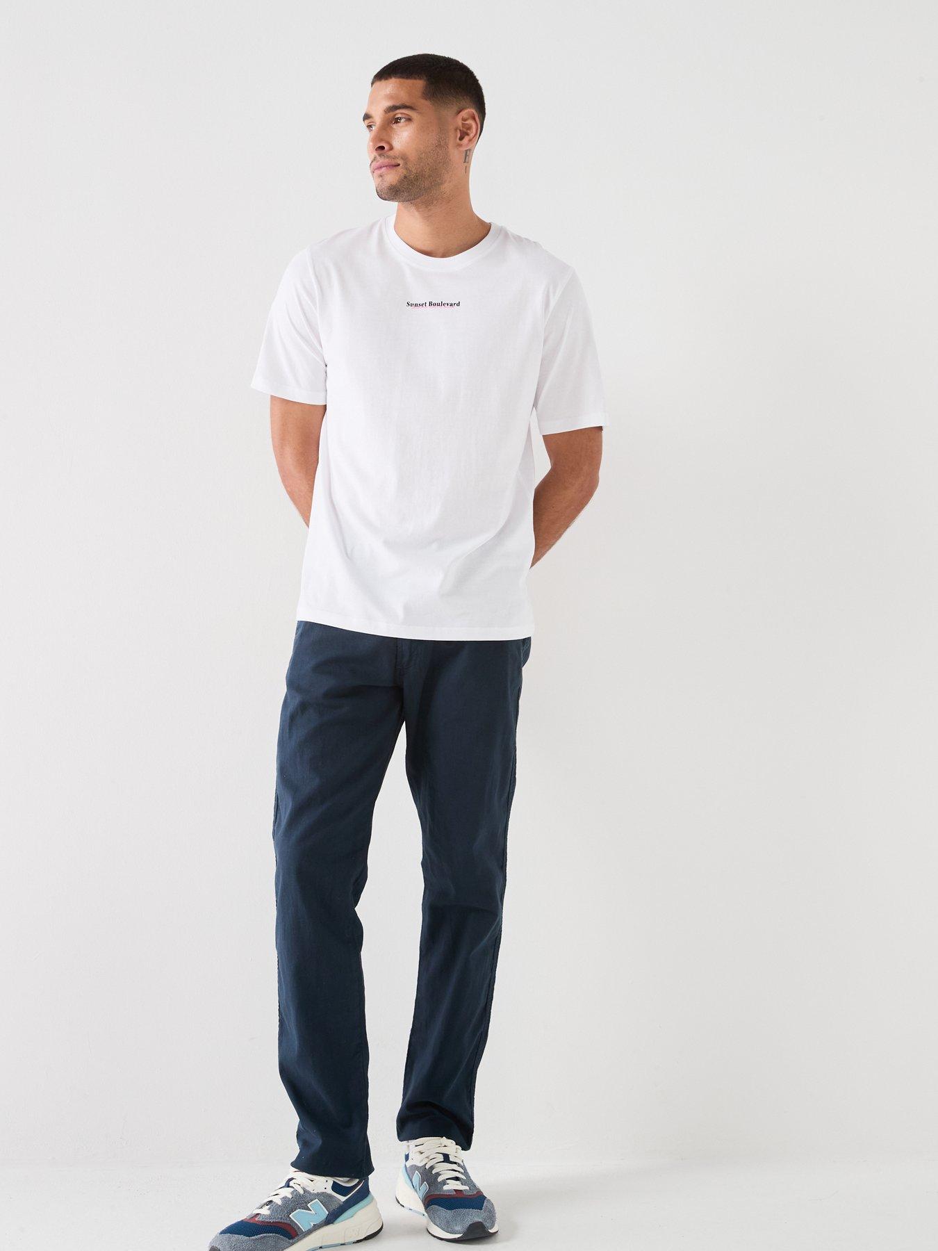 Image 3 of 6 of Jack & Jones City Back Graphic T-Shirt - White