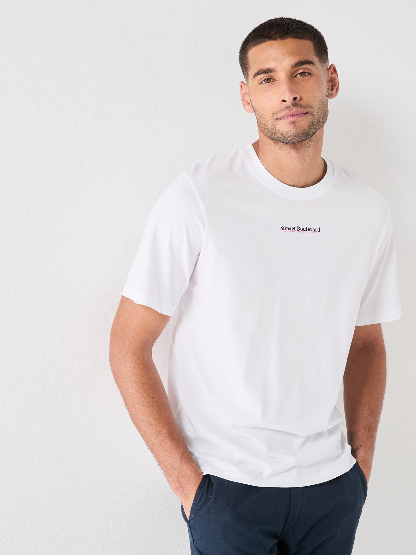 Image 5 of 6 of Jack & Jones City Back Graphic T-Shirt - White
