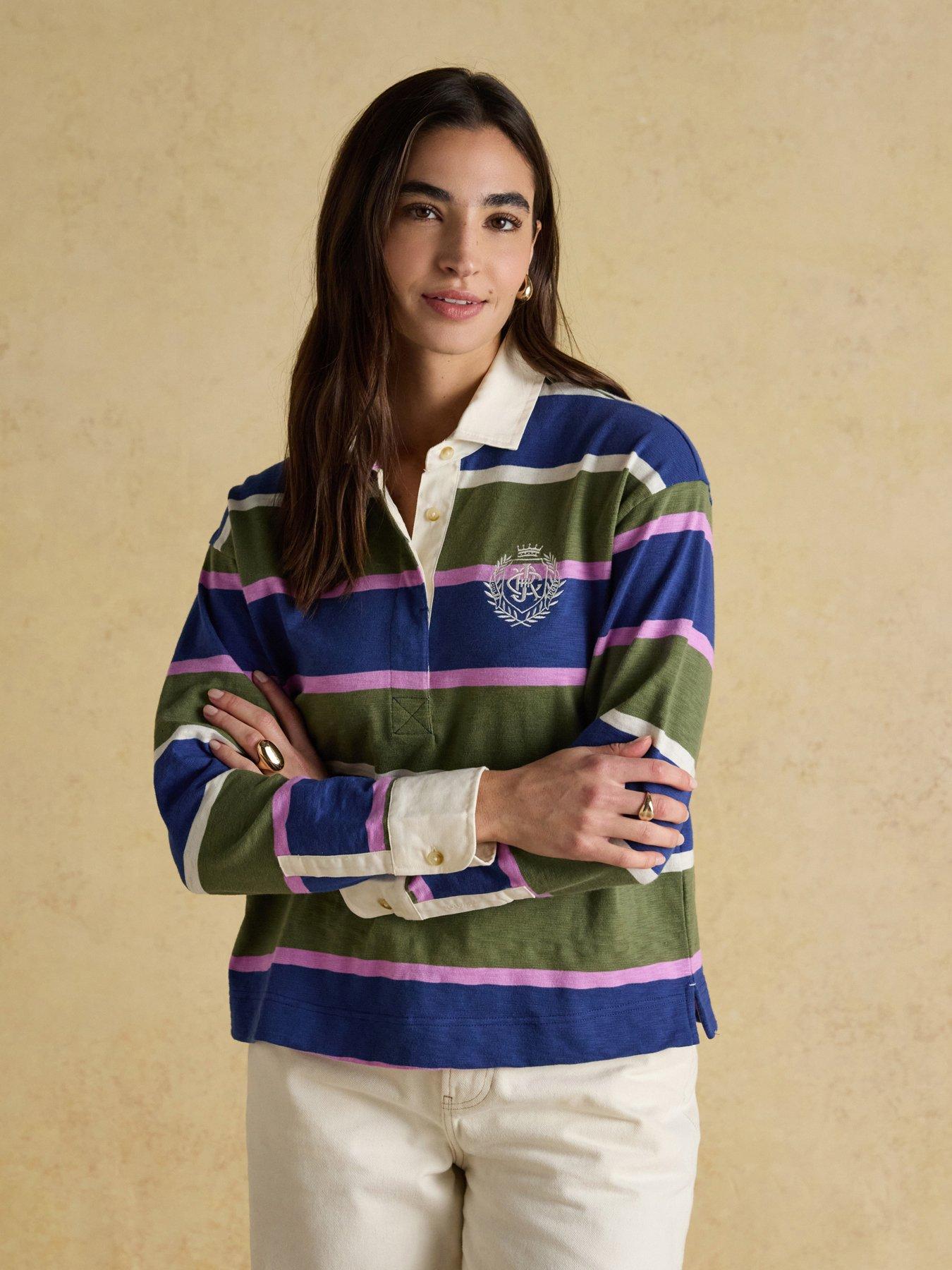 Joules Boxy Fit Rugby Shirt - Green