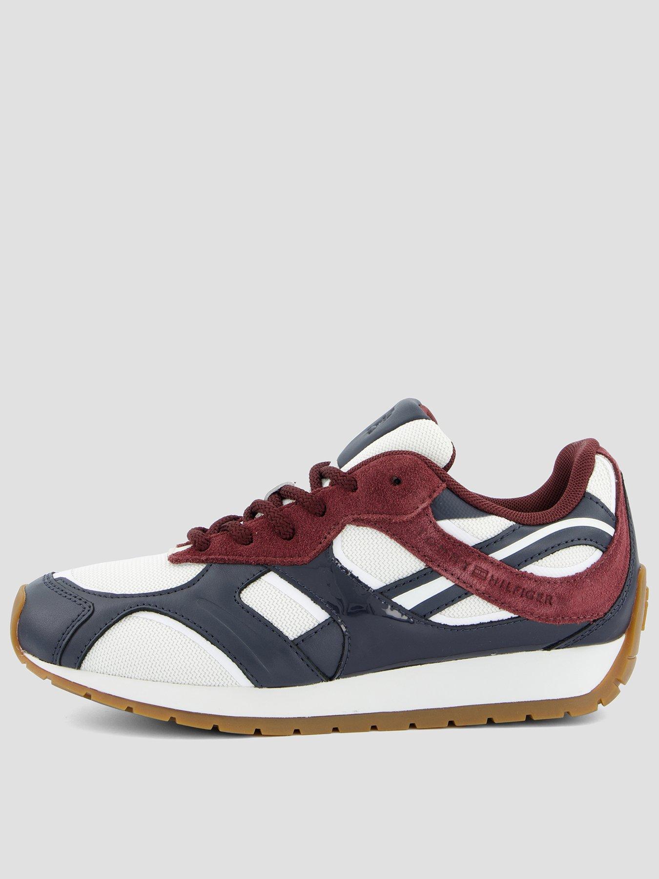 tommy-hilfiger-modern-runner-mixed-texture-trainers-bluefront