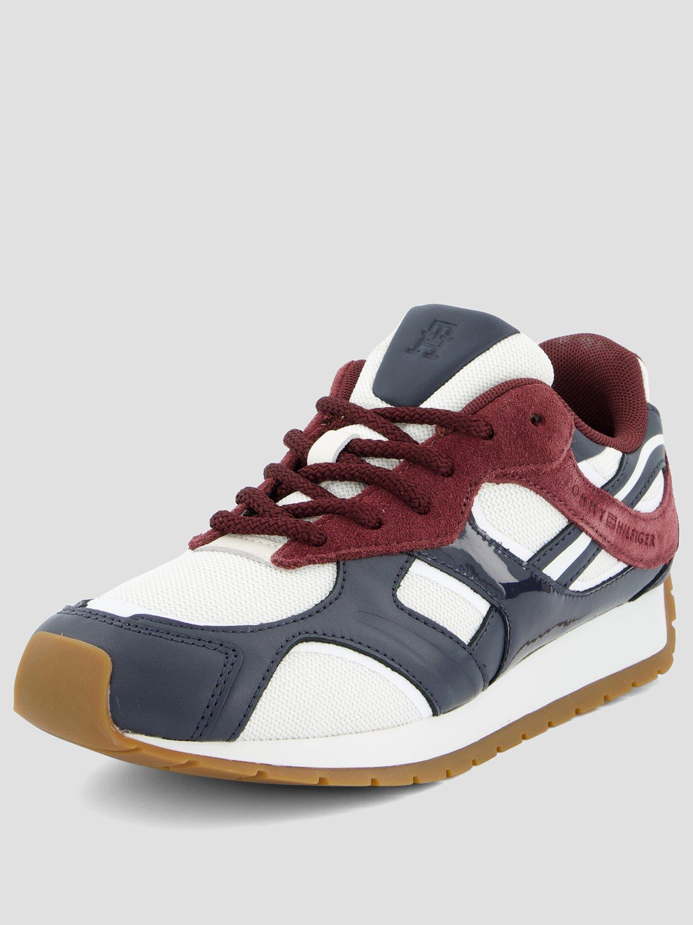 tommy-hilfiger-modern-runner-mixed-texture-trainers-bluestillFront