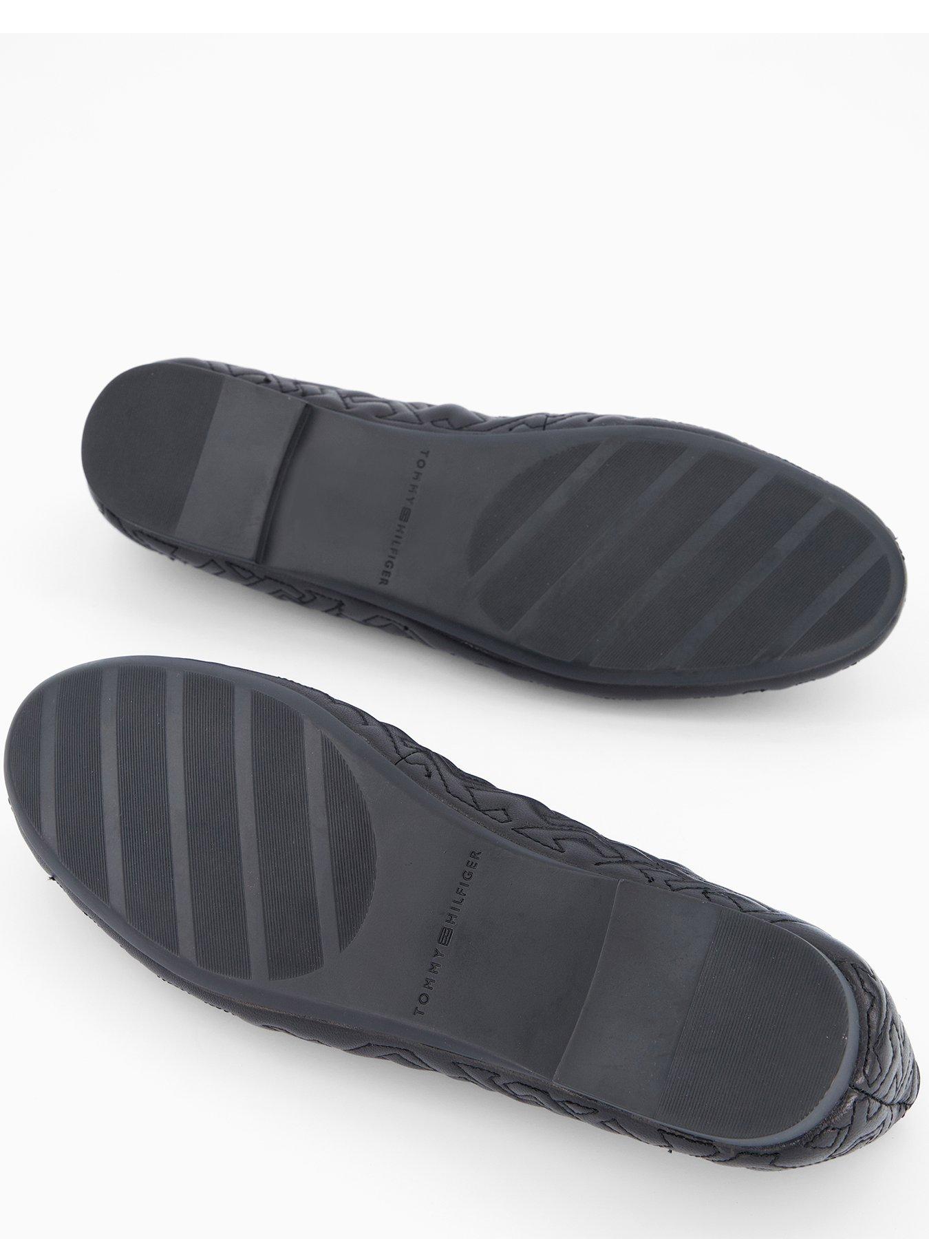 Image 4 of 7 of Tommy Hilfiger Quilted Ballerina Pump - Black