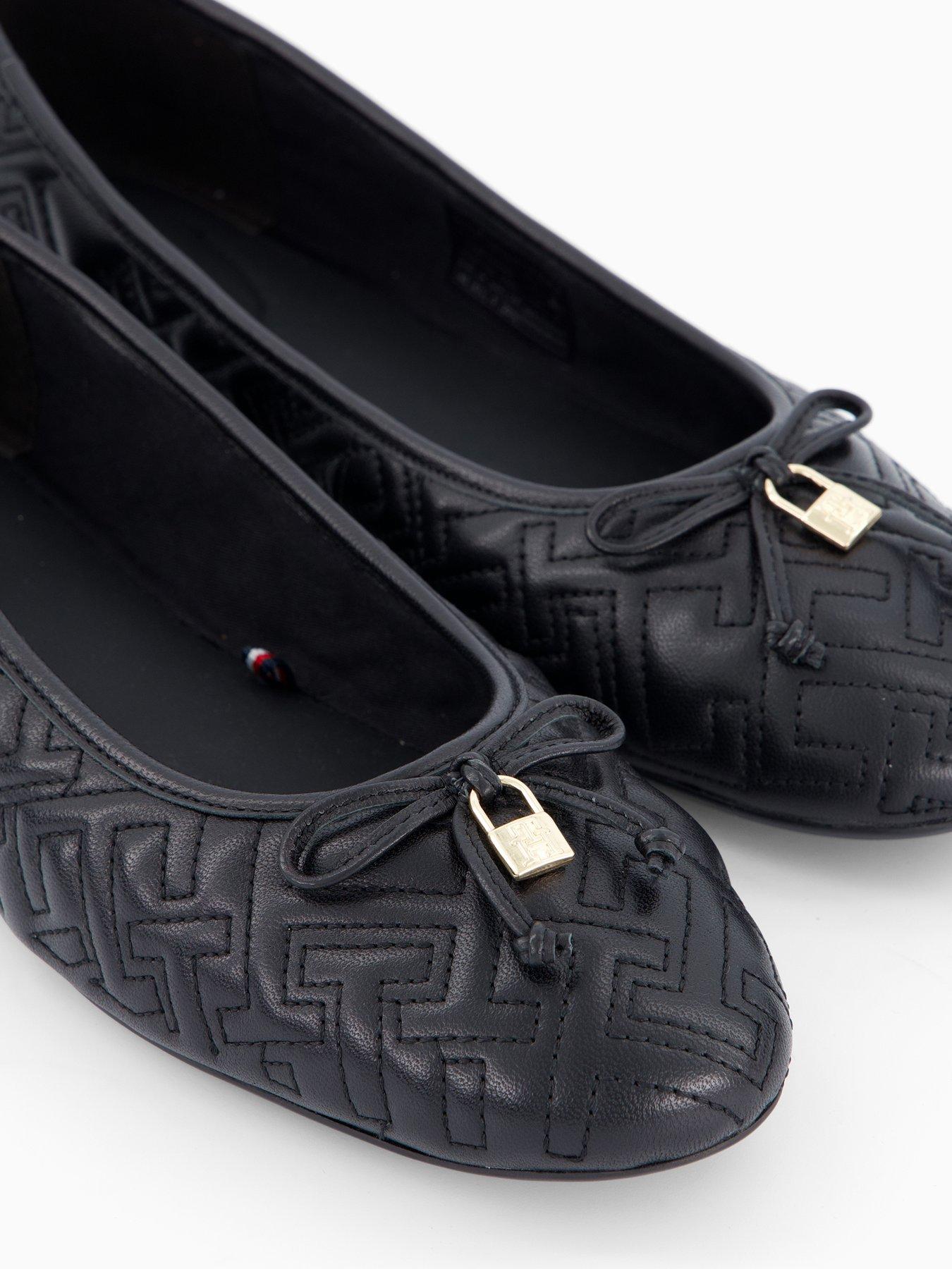 Image 5 of 7 of Tommy Hilfiger Quilted Ballerina Pump - Black