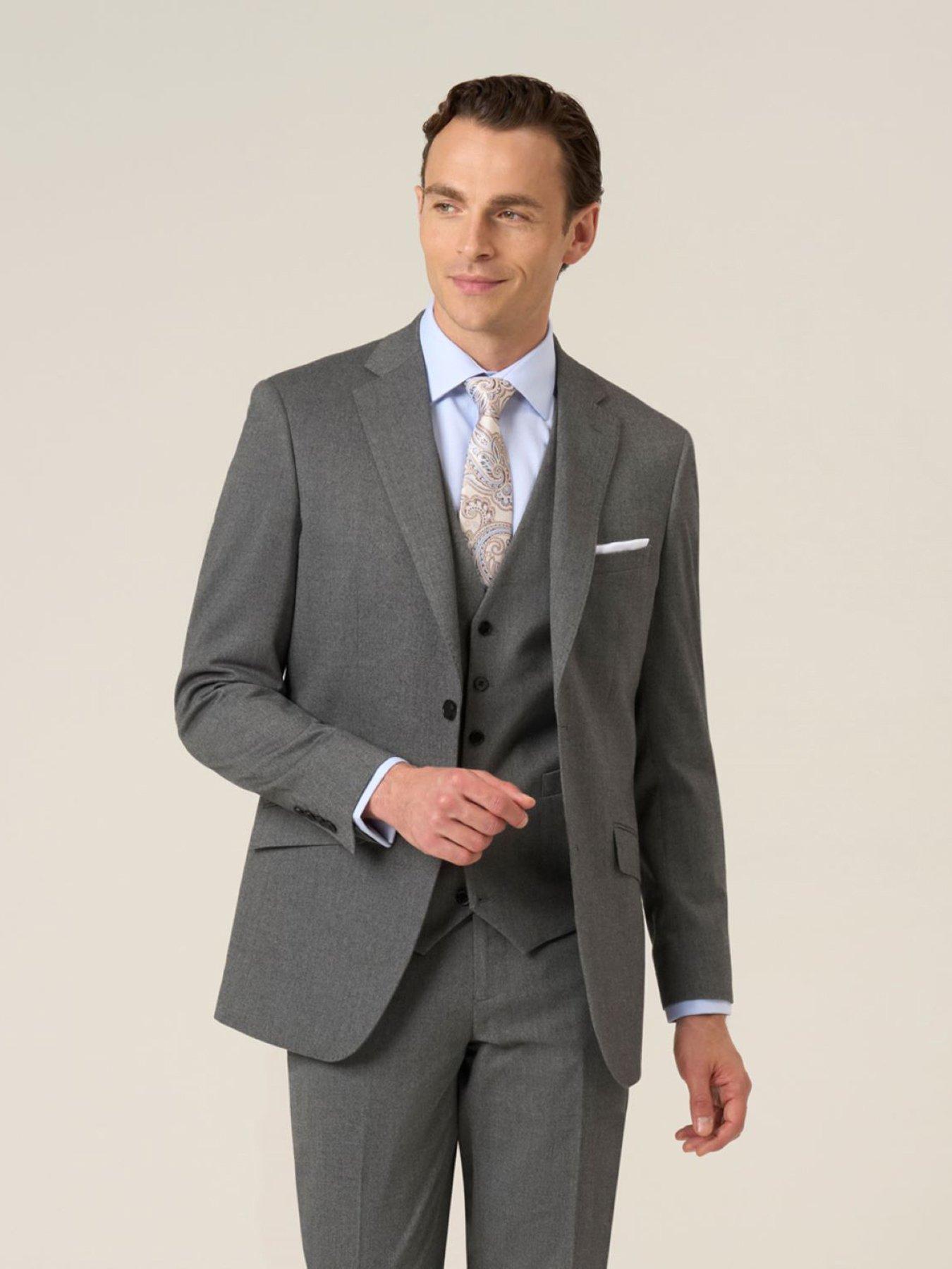 Skopes Tailored Fit Liston Suit Jacket - Grey
