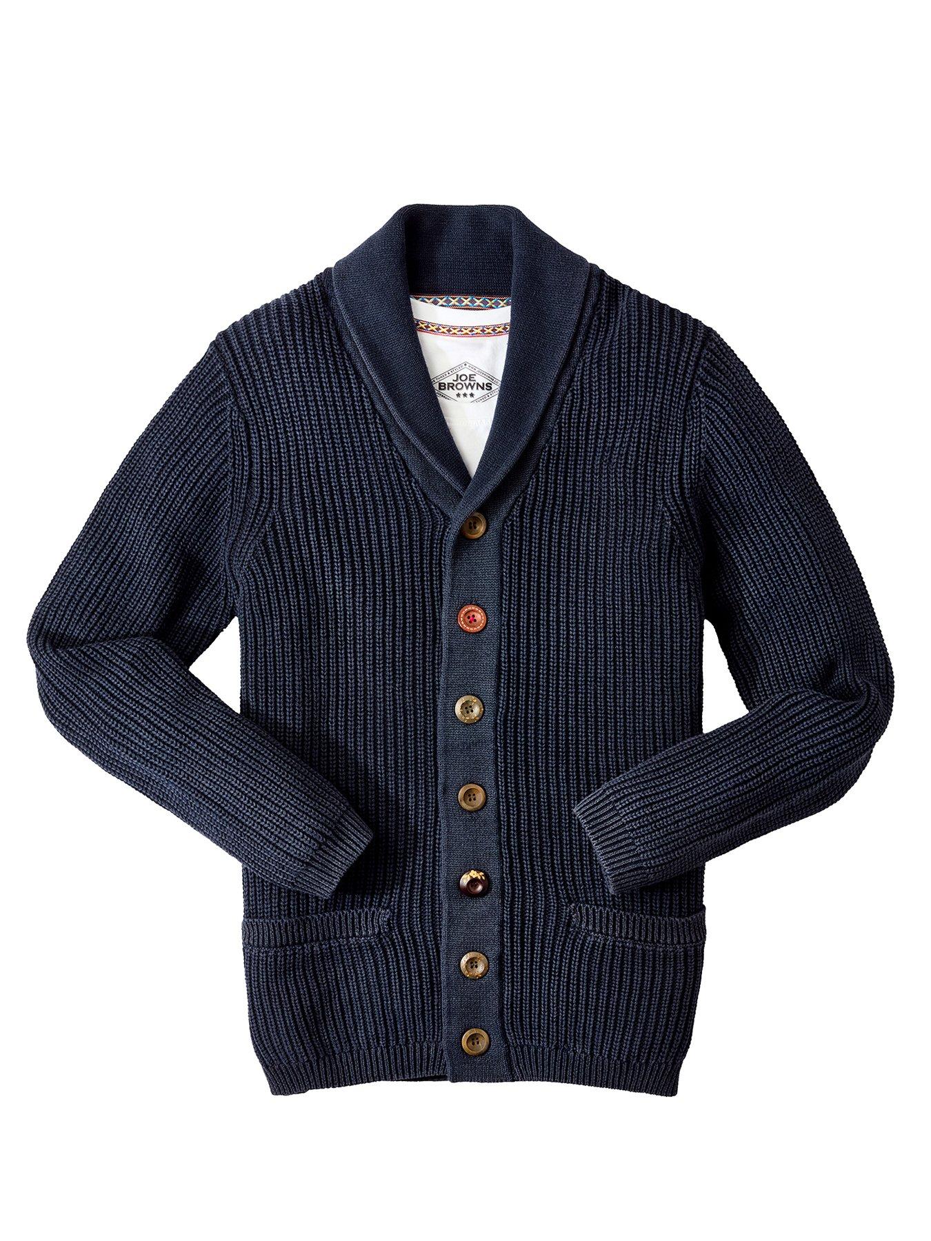 Image 6 of 6 of Joe Browns Washed Indigo Knitted Cardigan - Navy