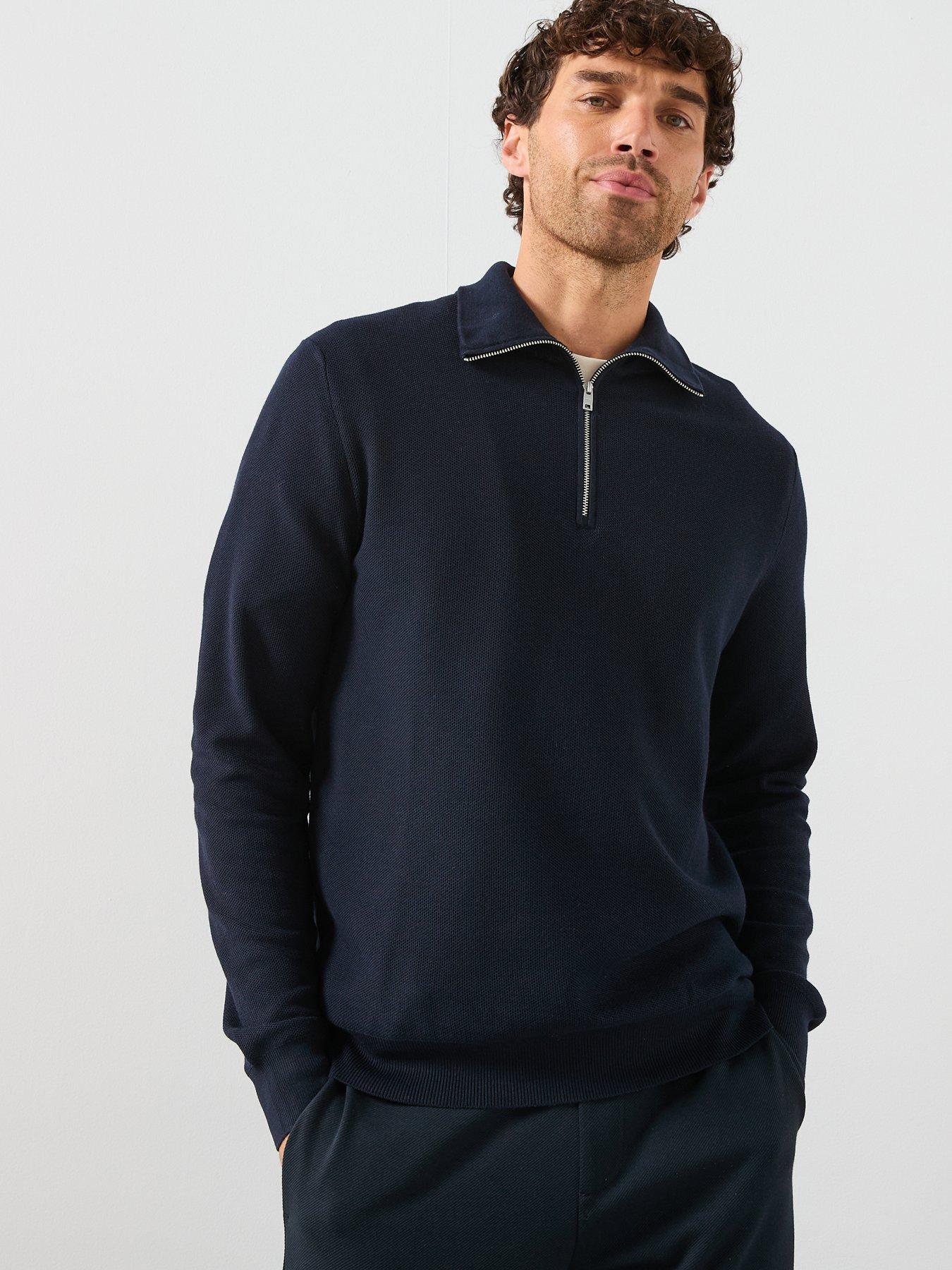 mango-ten-cotton-pique-14-zip-knitted-jumper-navy