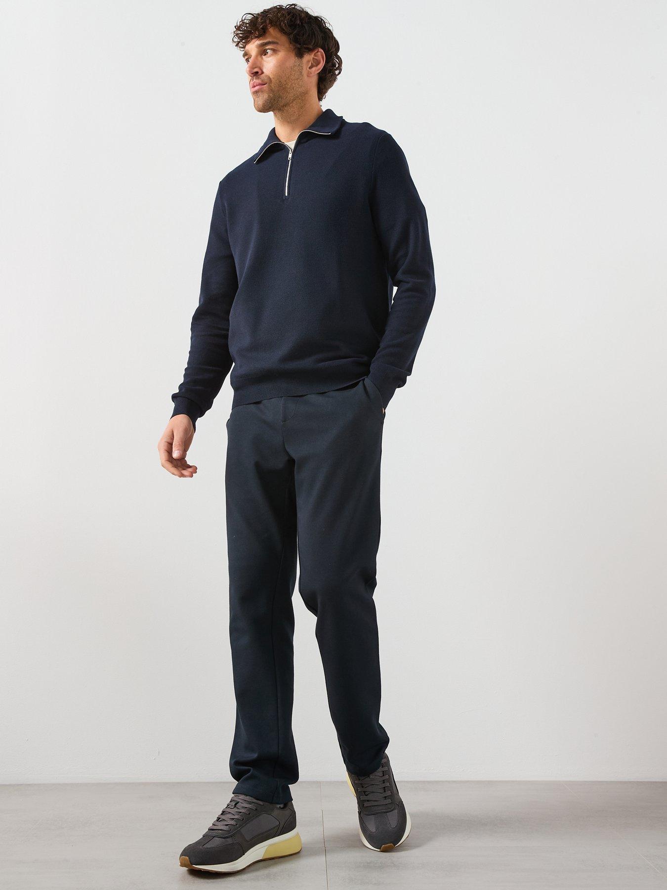 mango-ten-cotton-pique-14-zip-knitted-jumper-navyback