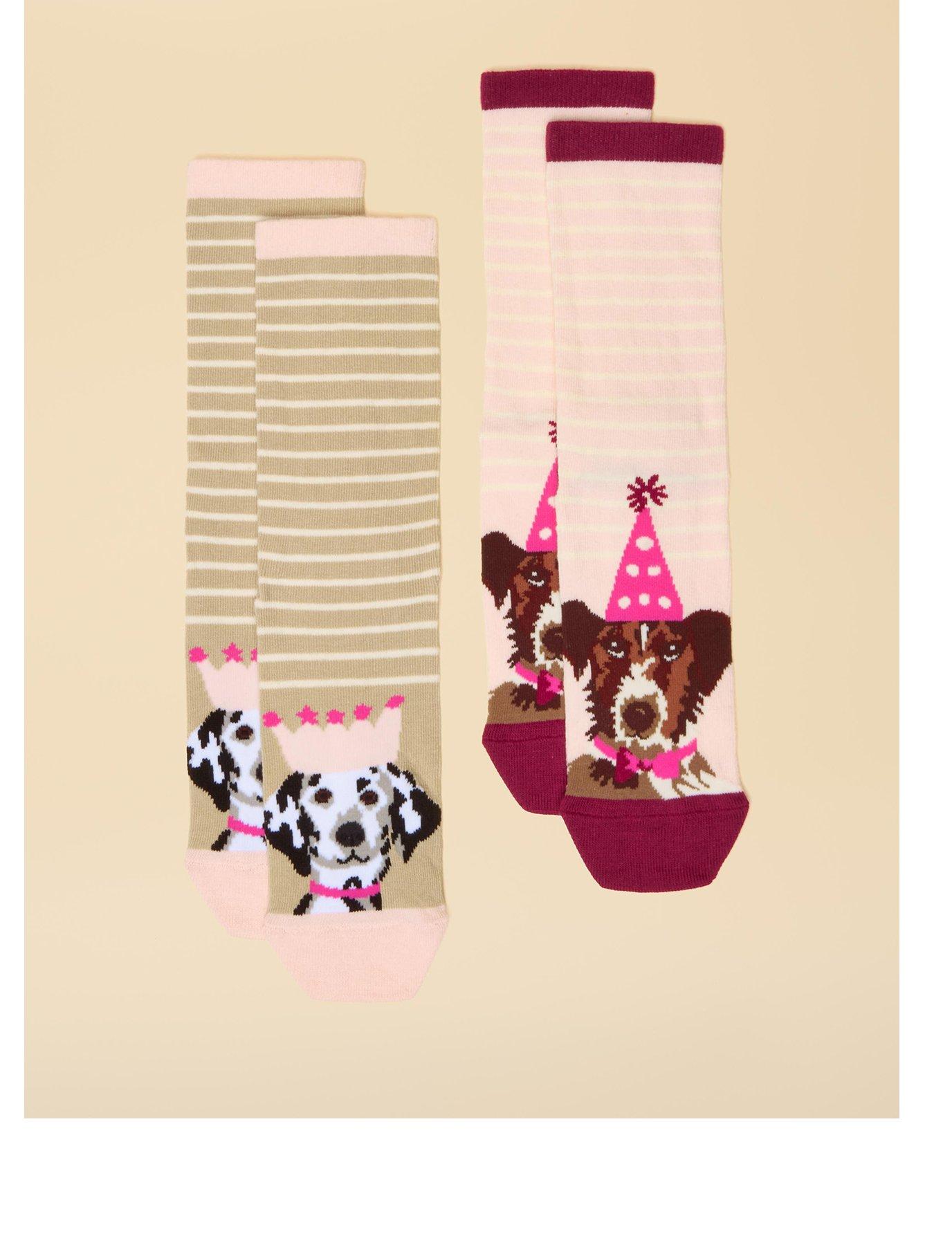 Image 1 of 3 of Joules Pack Of Two Socks - Ecru