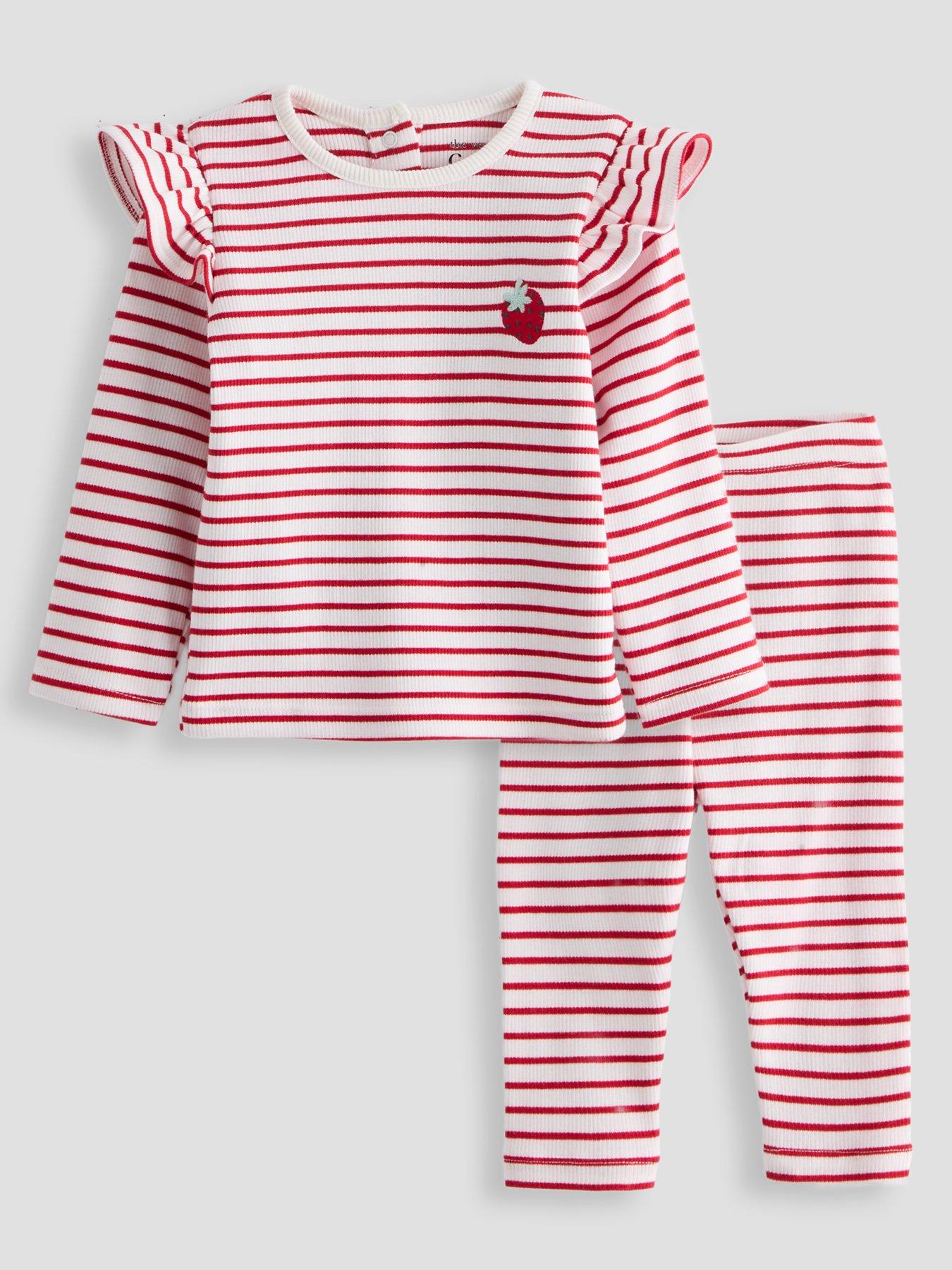 the-very-collection-frill-stripe-long-sleeve-t-shirt-and-legging-set-redfront